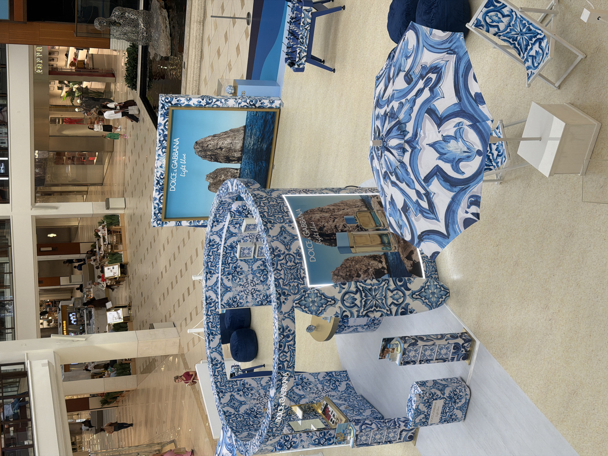Dolce & Gabbana Light Blue pop-up takes over Aventura Mall