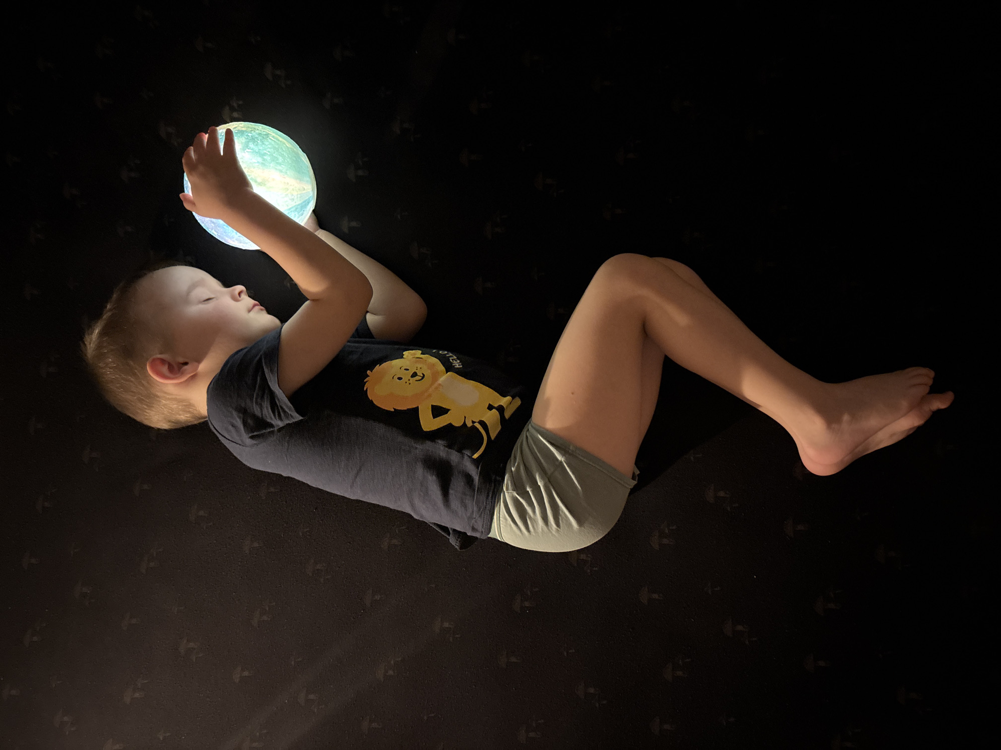 Mother and child share playful moments in Chaikovsky home