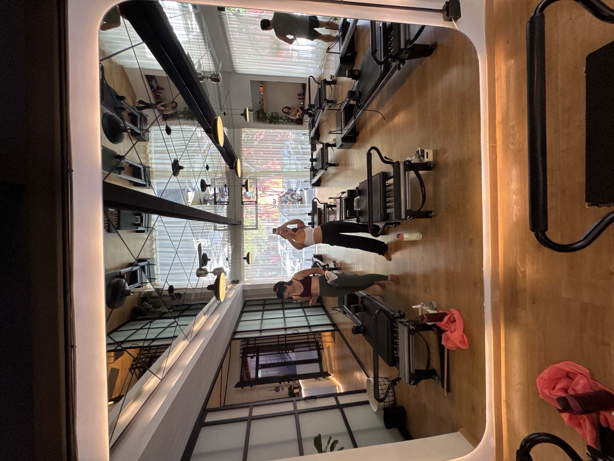 Pilates studio session documented in Puebla, Mexico