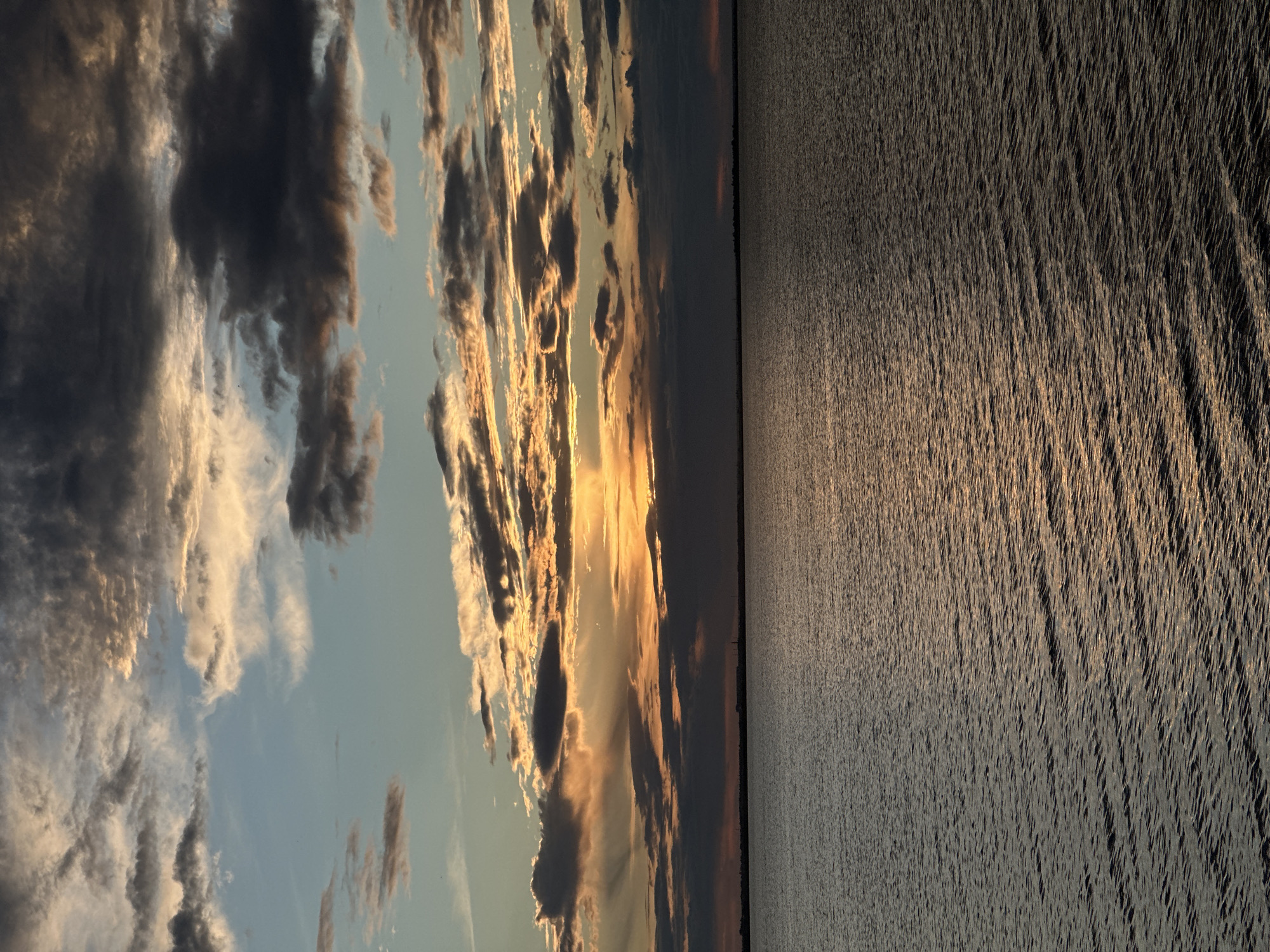 Sunset documented over Lake Kopa in Kokshetau, Kazakhstan
