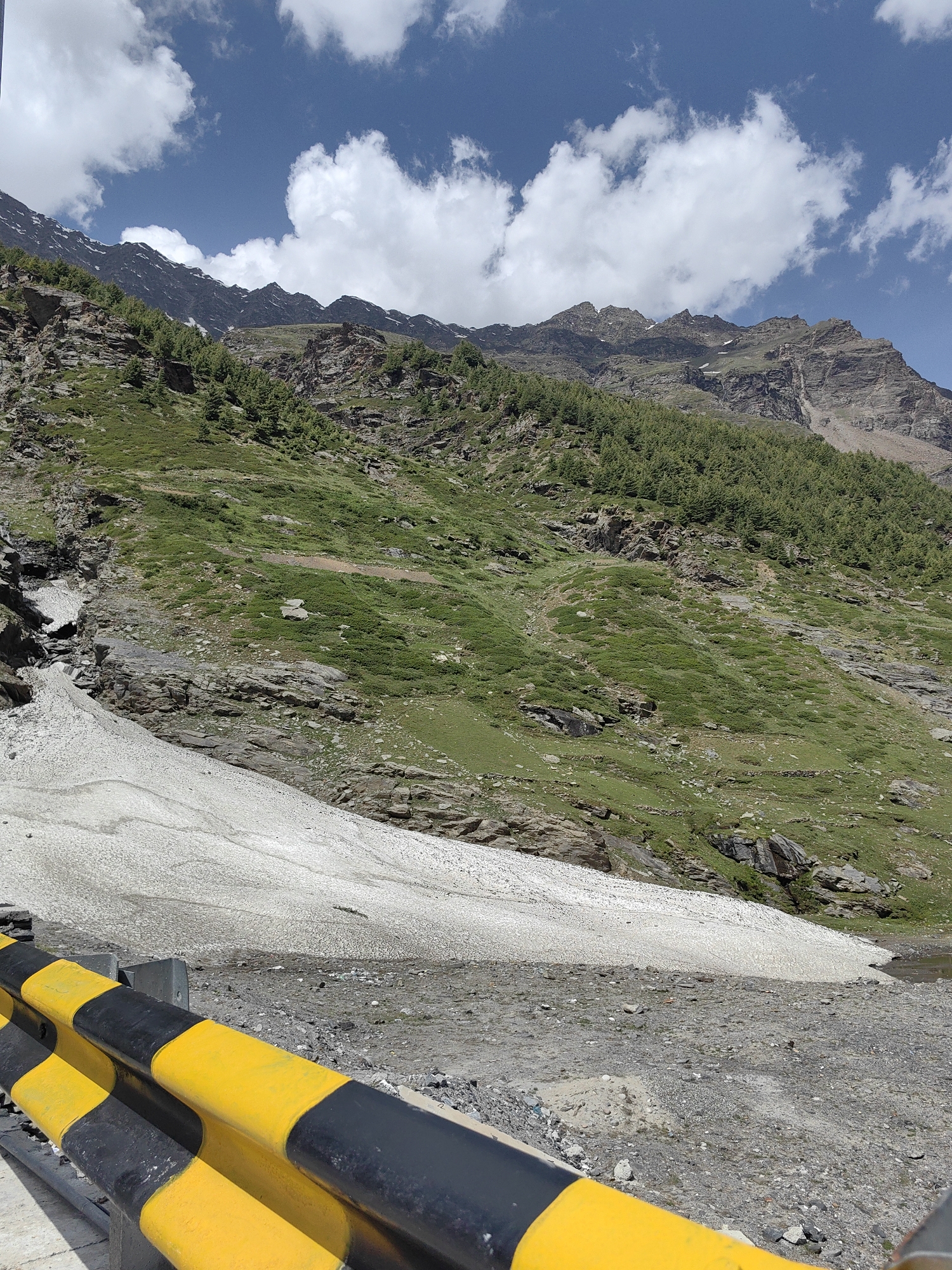 At the Atal Tunnel north portal, Rohtang Pass