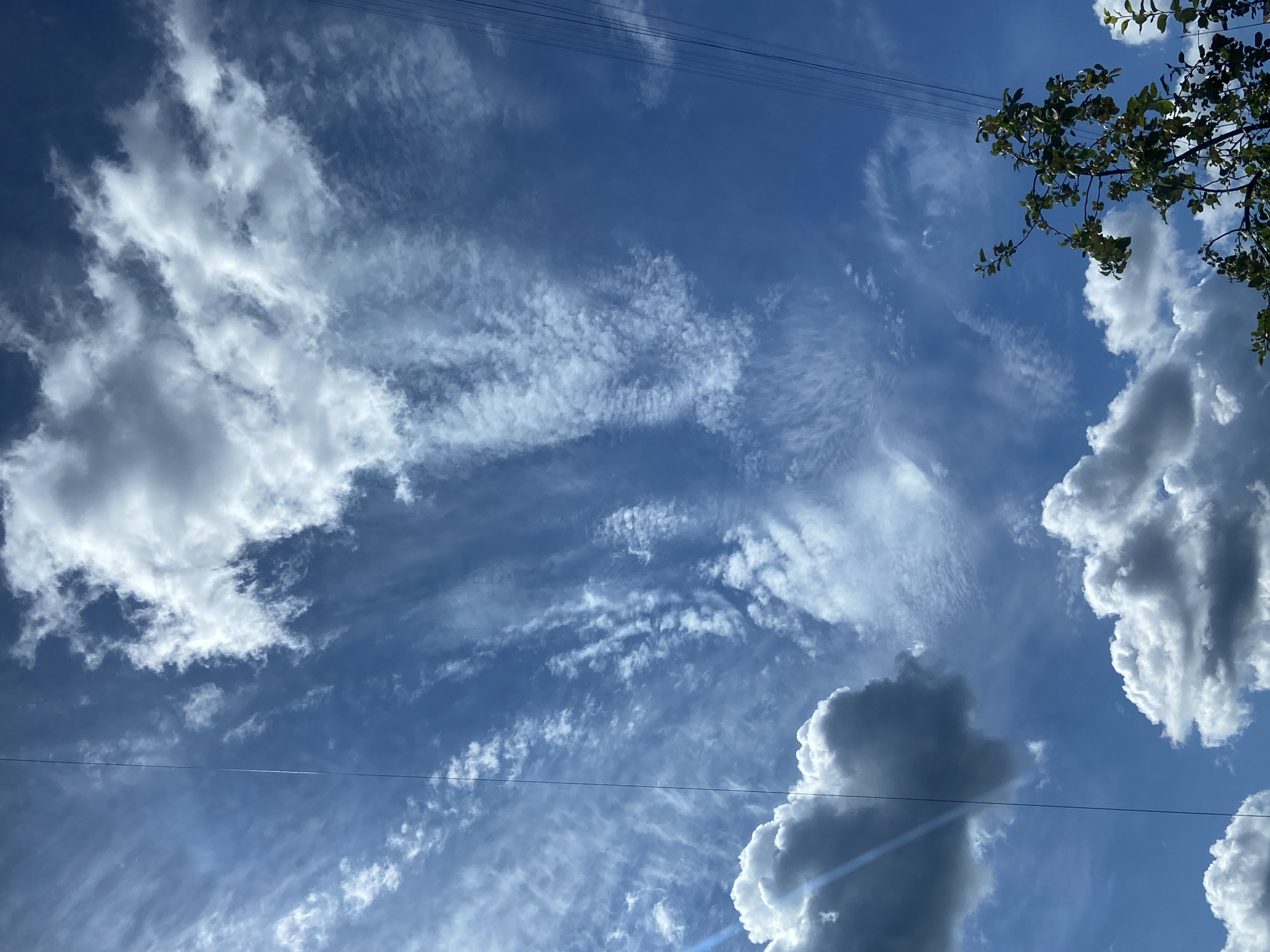 Cloudy blue skies over Revda on a summer morning