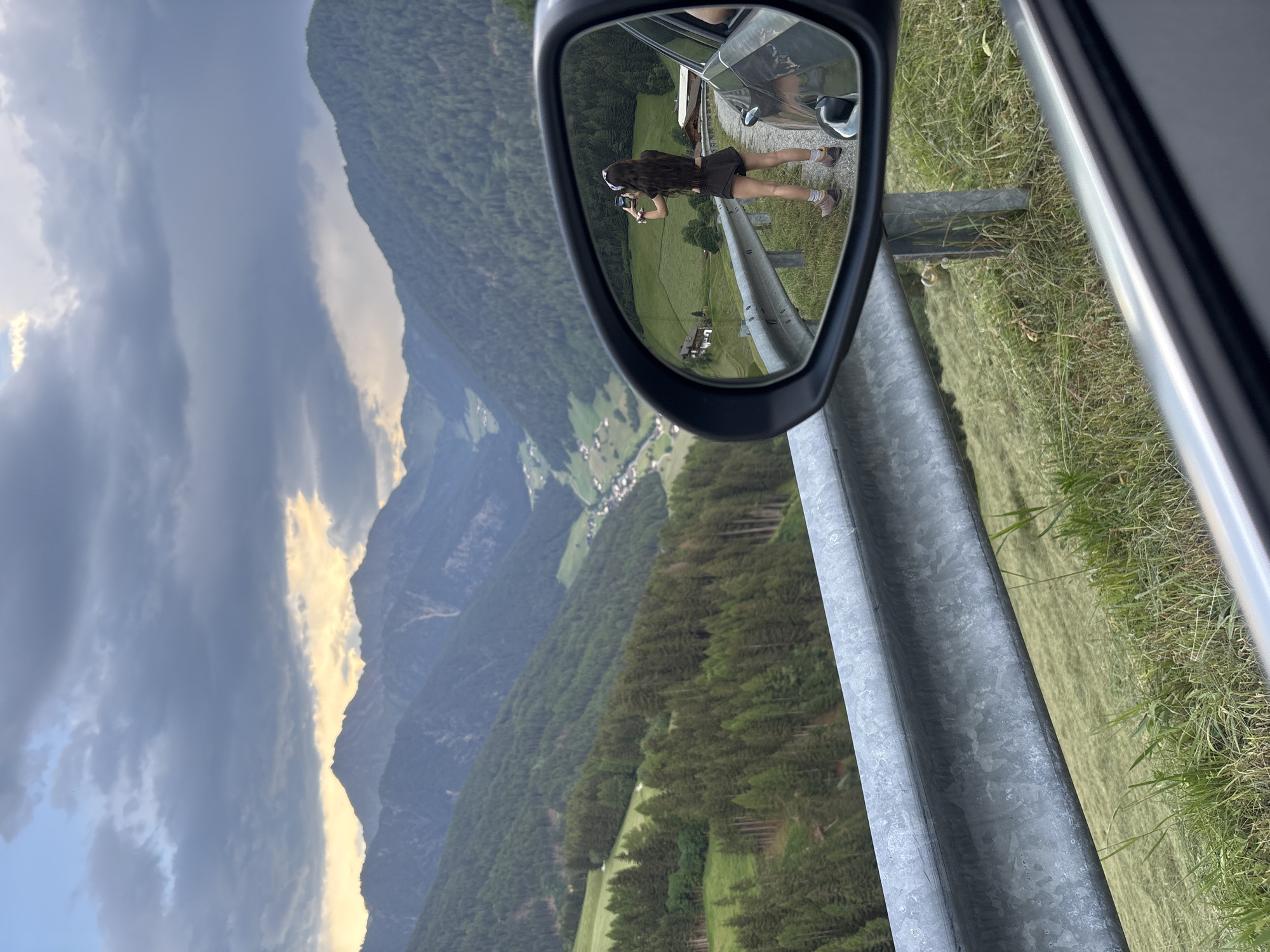 Brief roadside stop in the South Tyrolean Alps