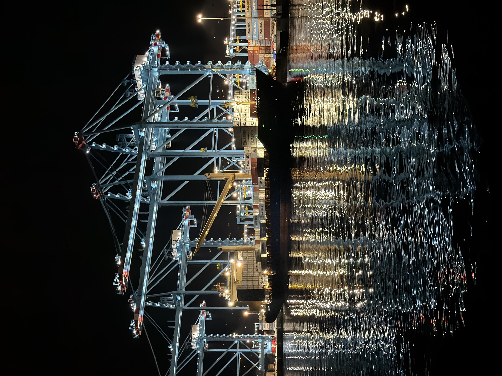 Evening gathering captured at Rijeka port waterfront