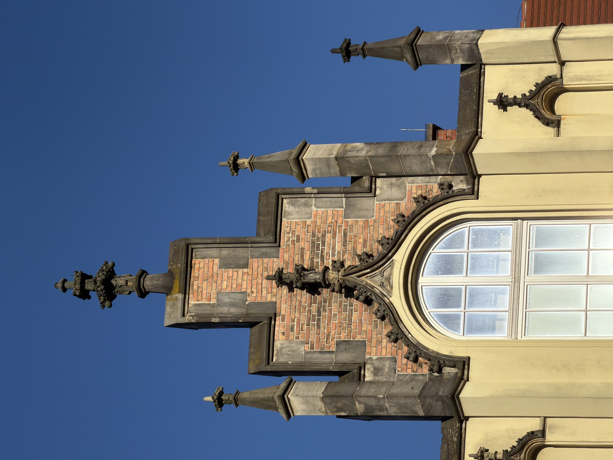 Afternoon walk through a historic European old town