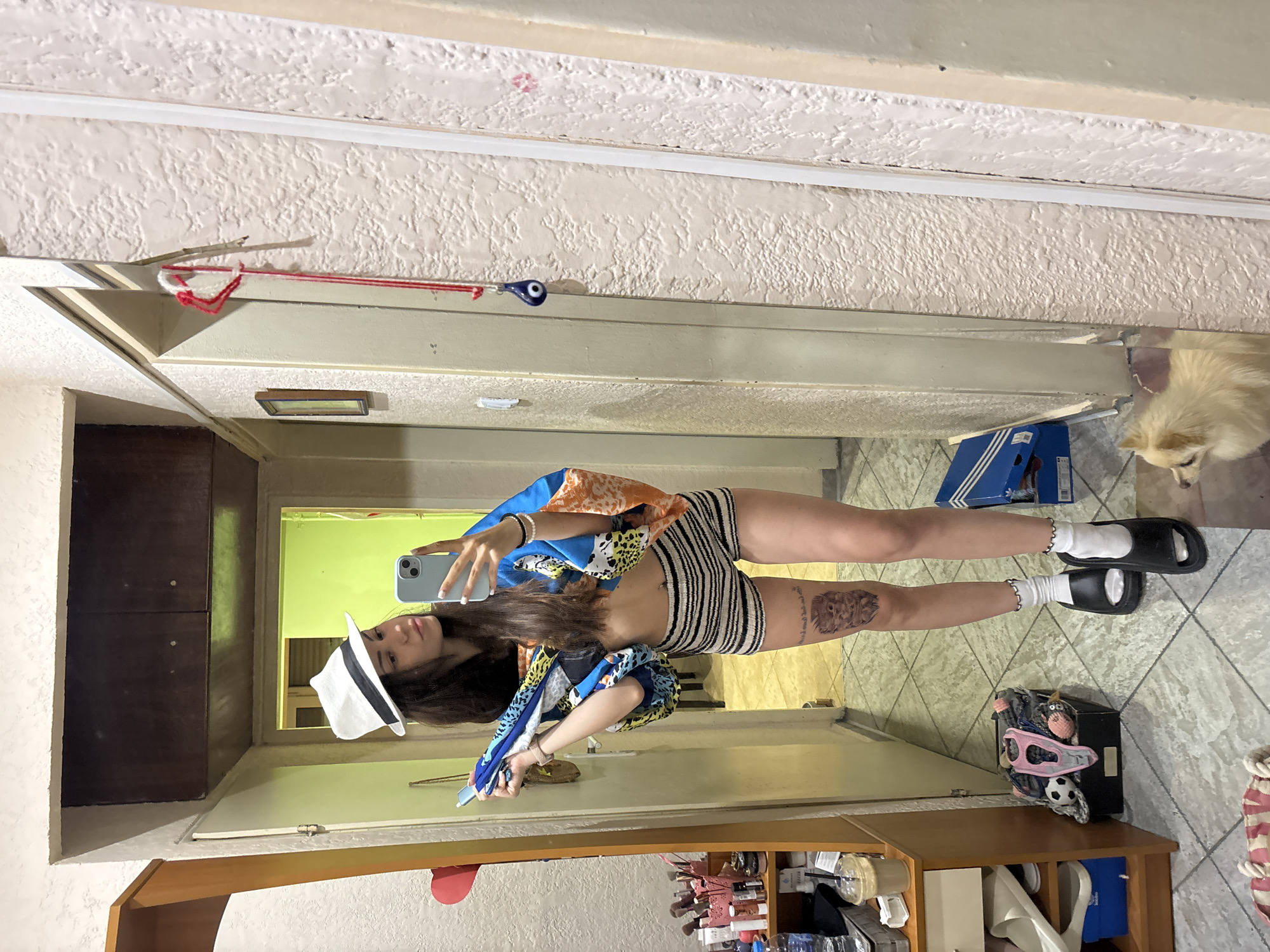 Late-night mirror selfie sessions documented across Sofia apartments
