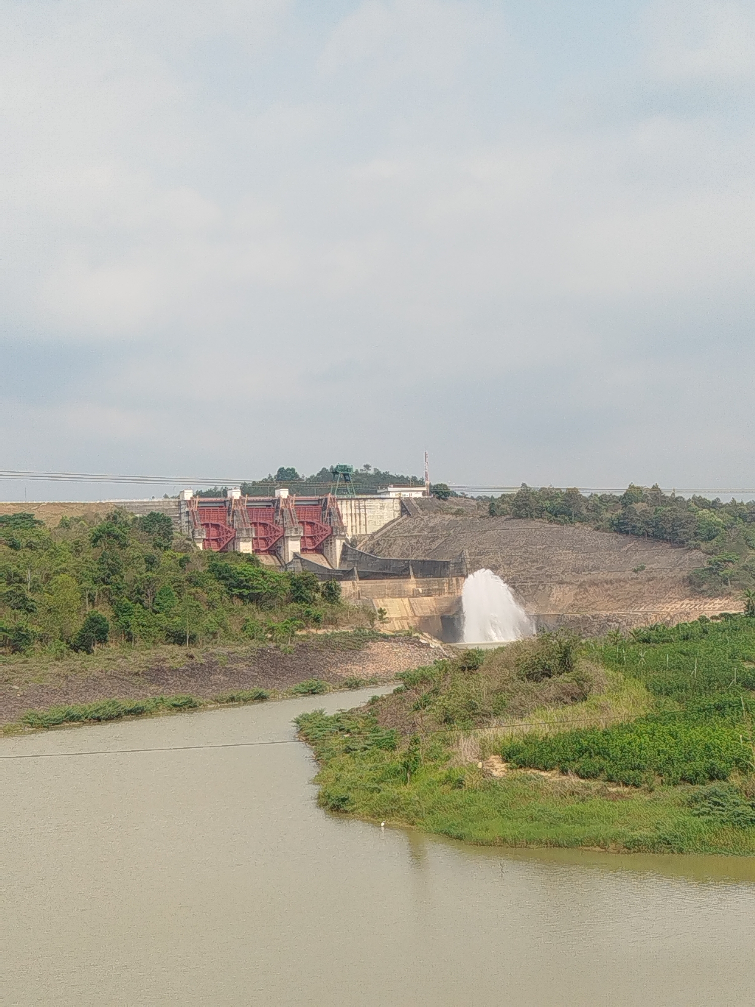 Water Released from Đại Ninh Dam in Vietnam