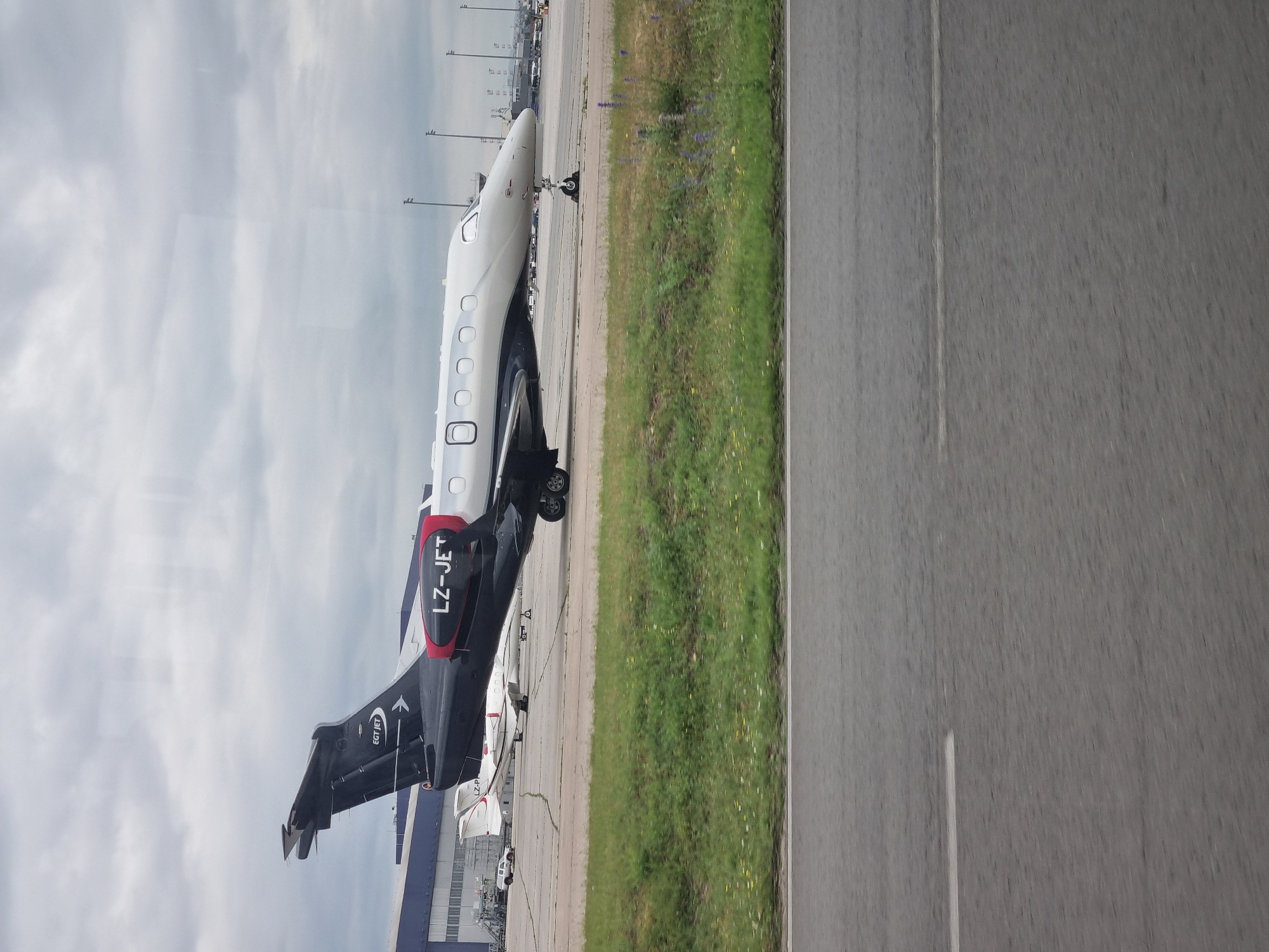 Private jet LZ-JET spotted at Sofia airport tarmac