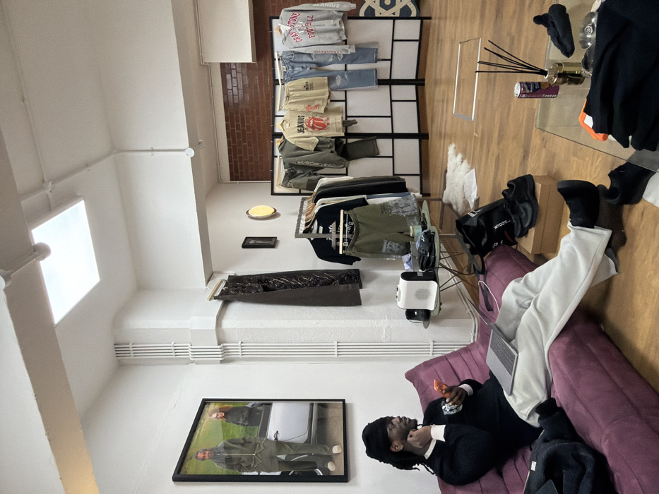 London retail store interior documented during evening hours