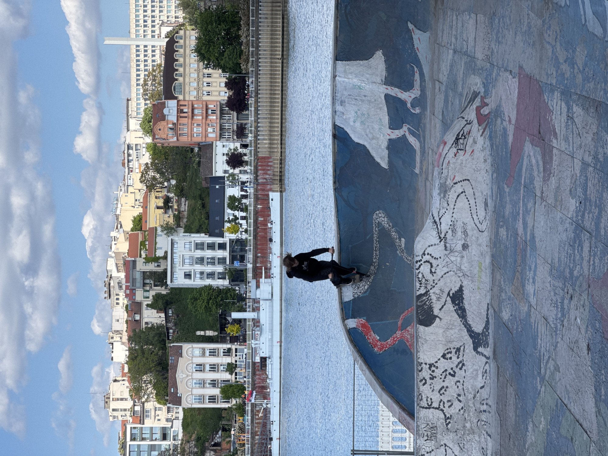 Young skaters enjoy May Day afternoon at Belgrade riverside park