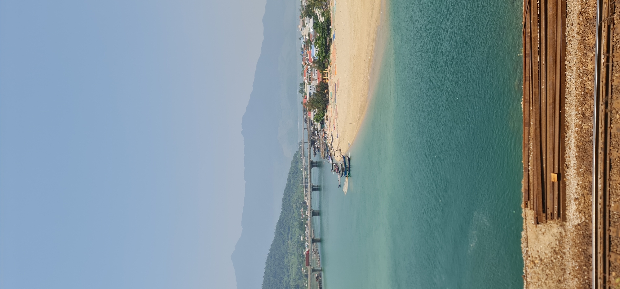 Aerial view captures Huế's coastal landscape and infrastructure