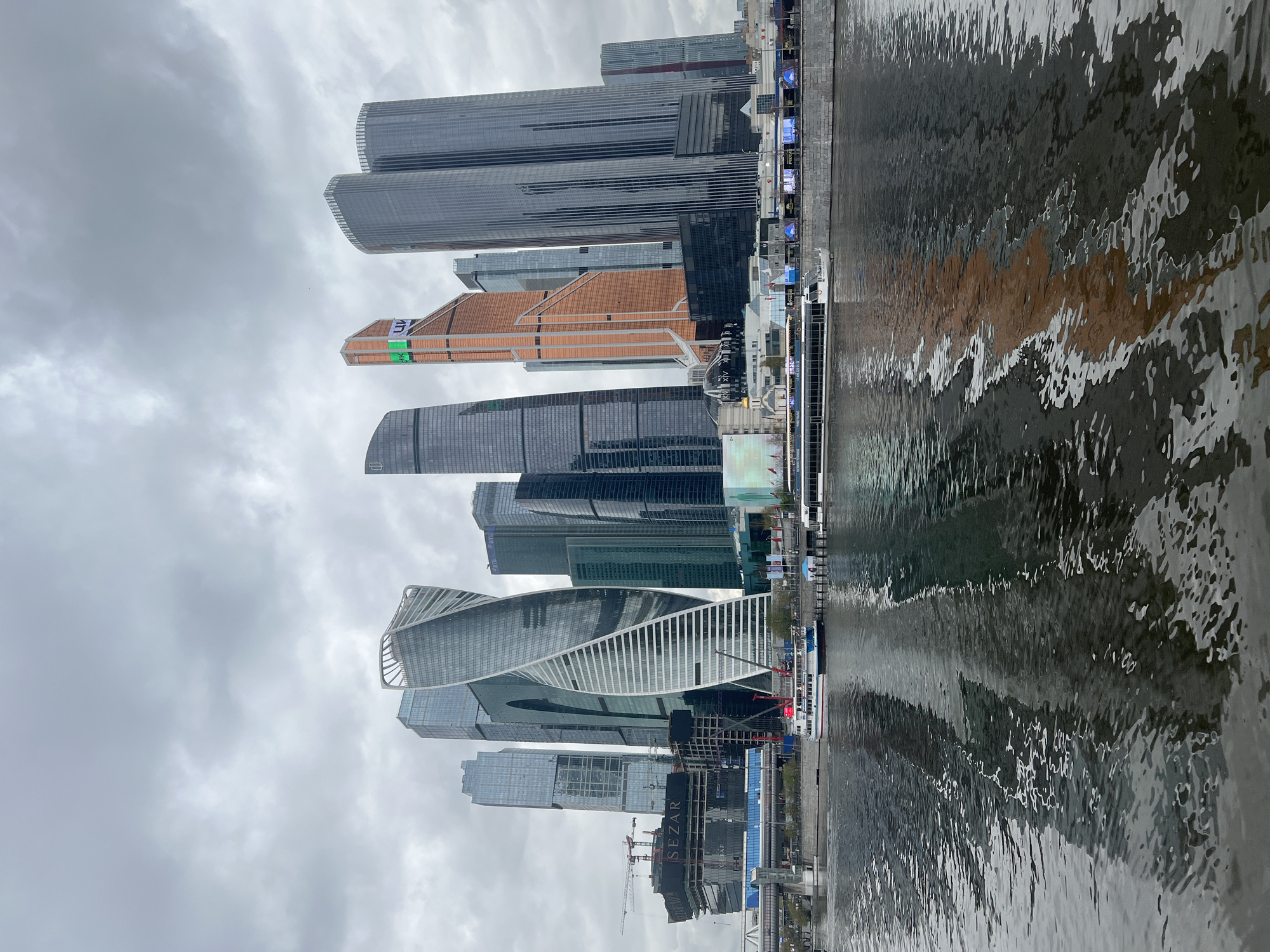 Shopping trip through Khimki retail areas near Moscow City