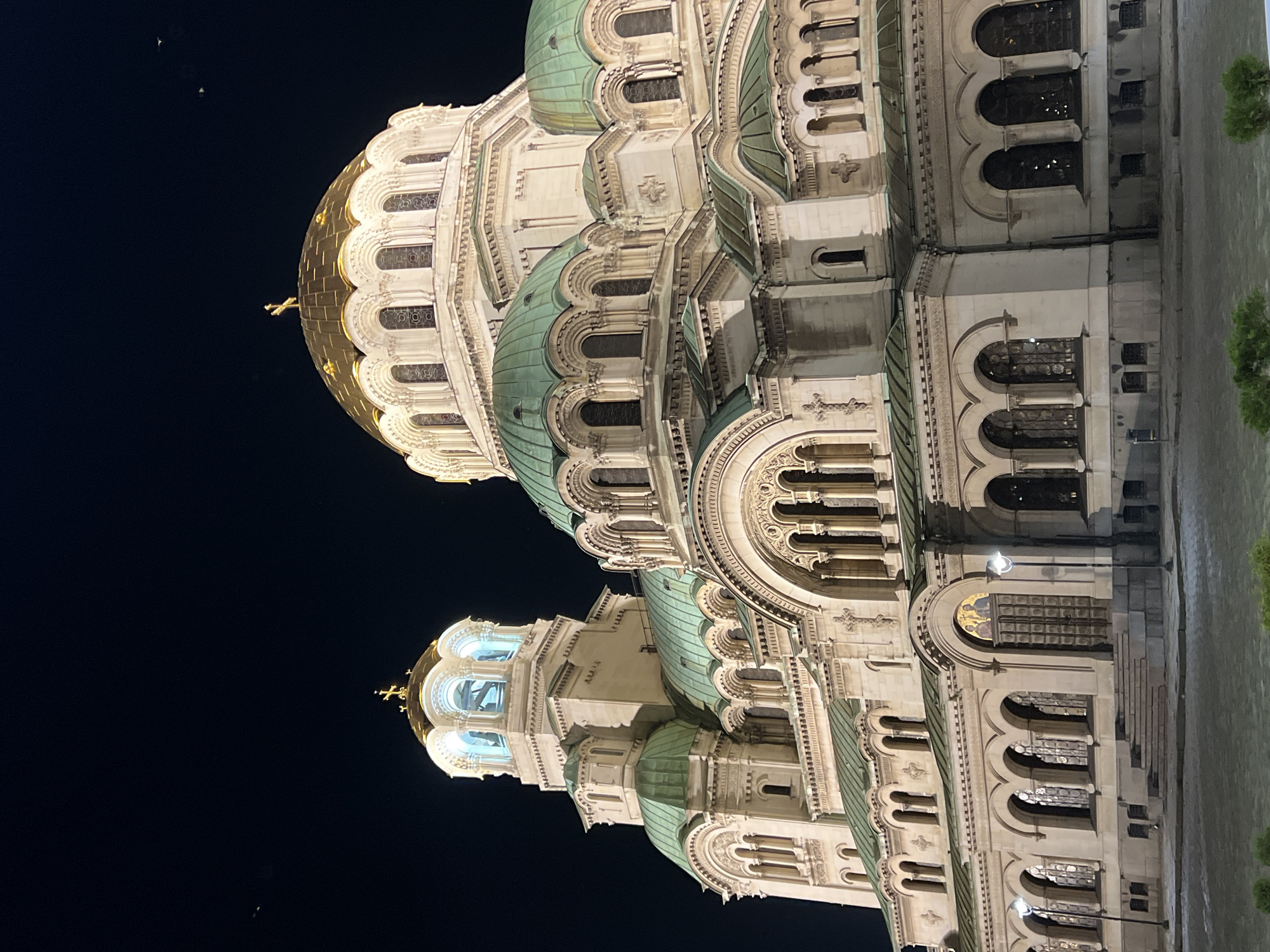 Evening scenes documented across Sofia landmarks and social spaces