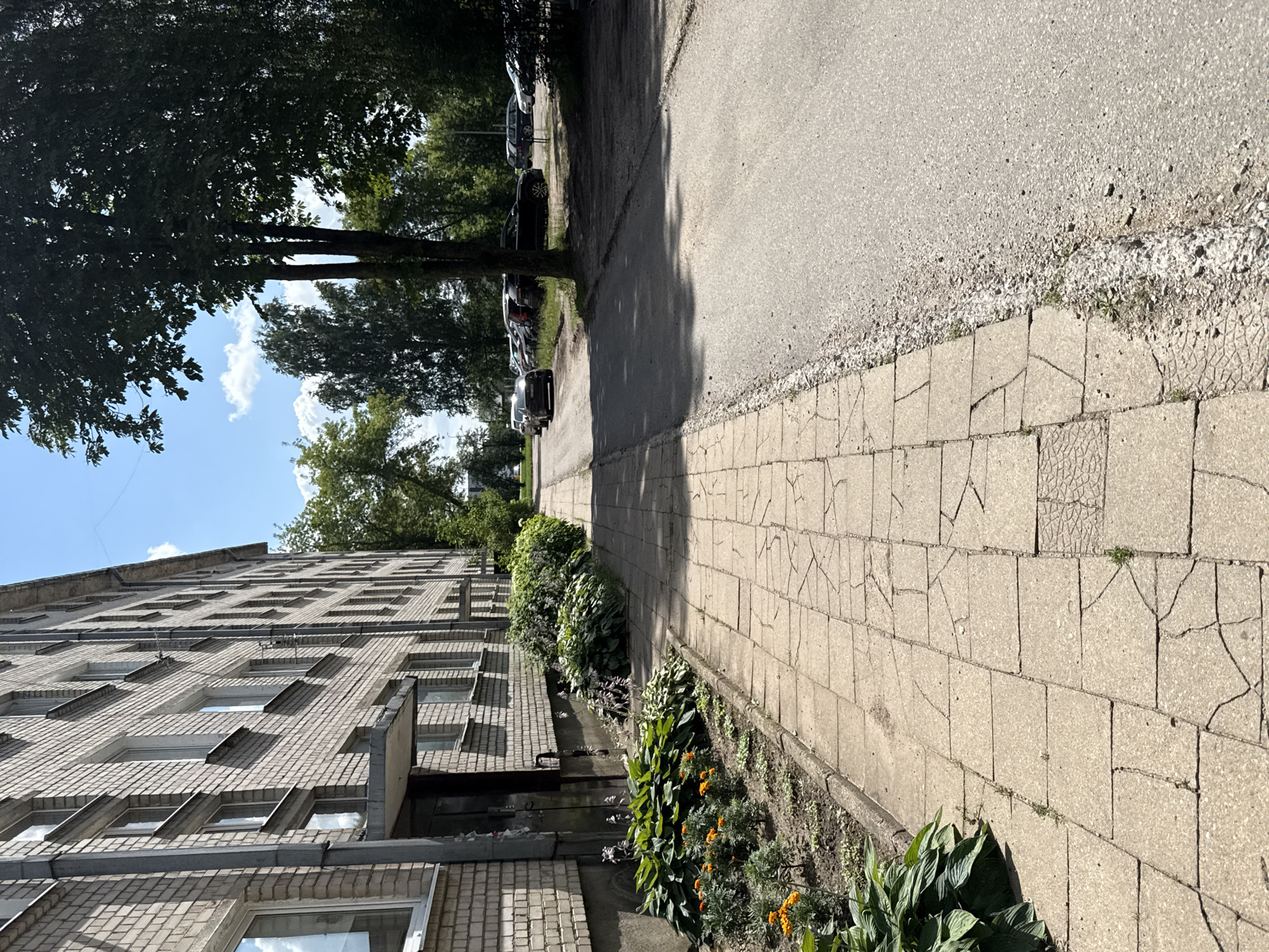 Slow summer afternoon in a Rudamina residential neighborhood