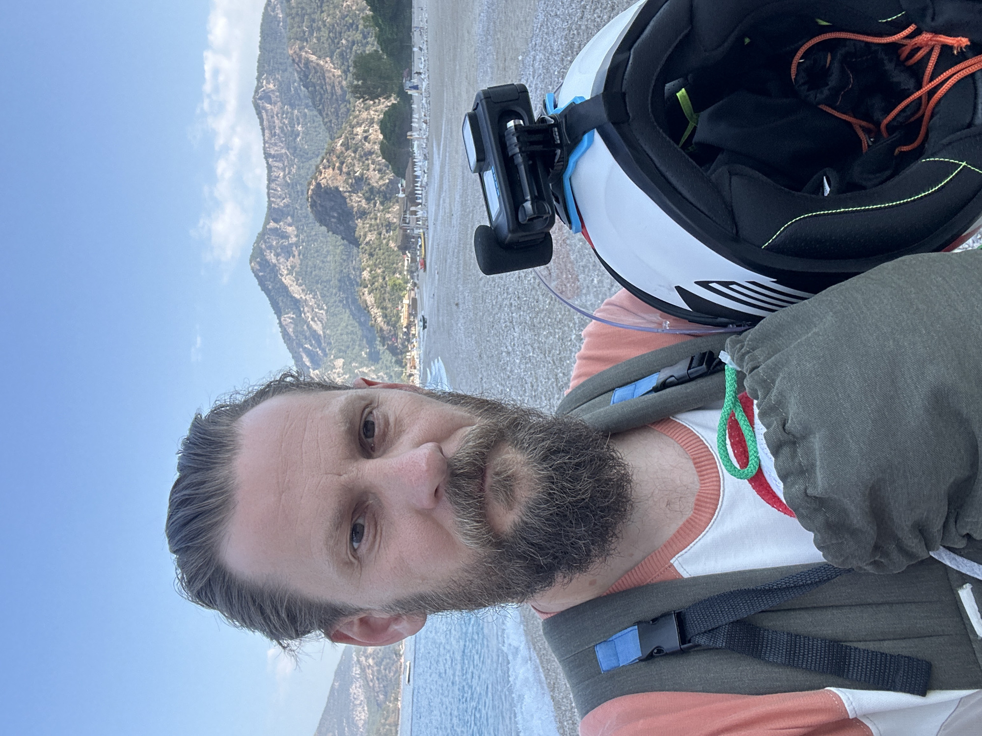 Motorcyclist documents early morning visit to Fethiye beach