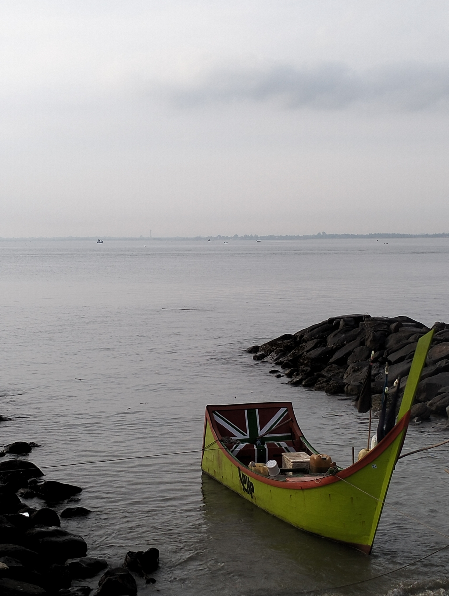 Morning coastal scenes documented in Lhokseumawe, Indonesia