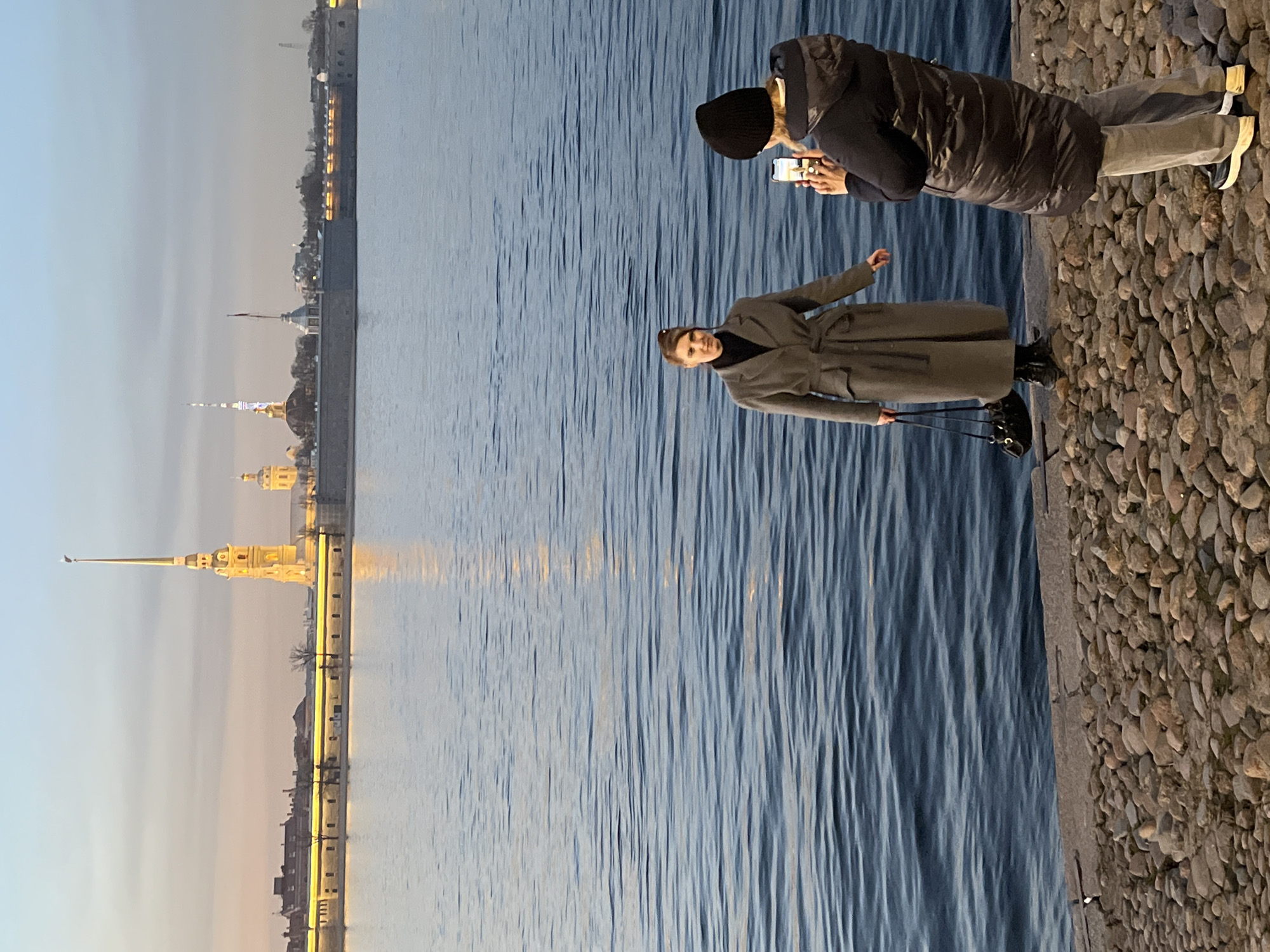 Evening scenes captured around Peter and Paul Fortress embankment