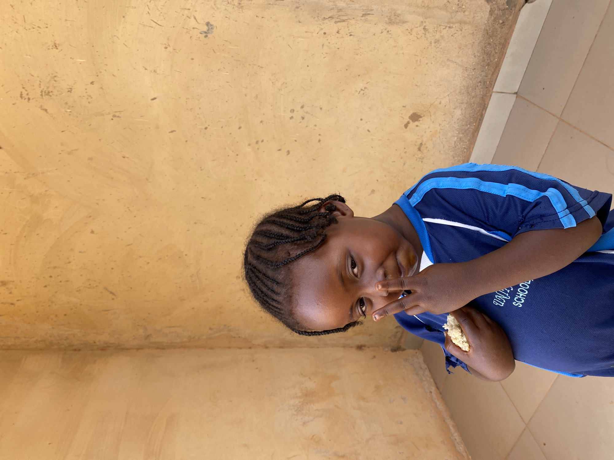 Nigerian school children share casual moments at Unity Private School