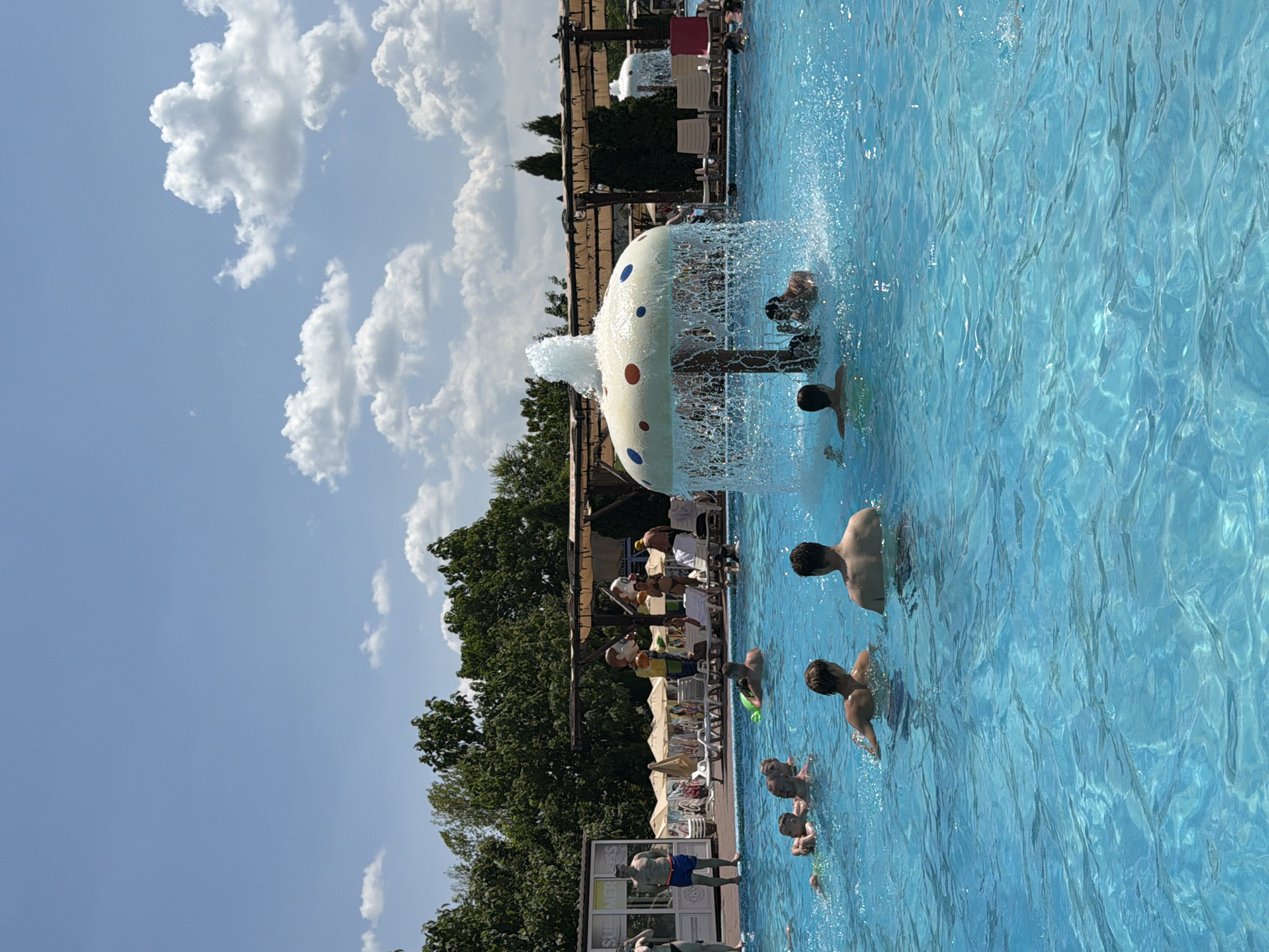 Packed summer day at Moldova's Magic Aquapark in Sociteni