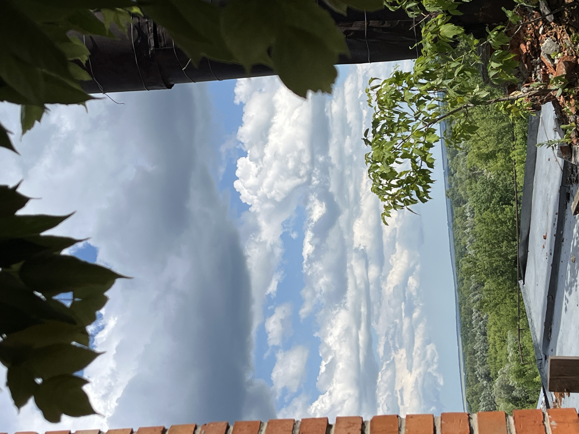 Fix Price staff and surroundings on a summer morning