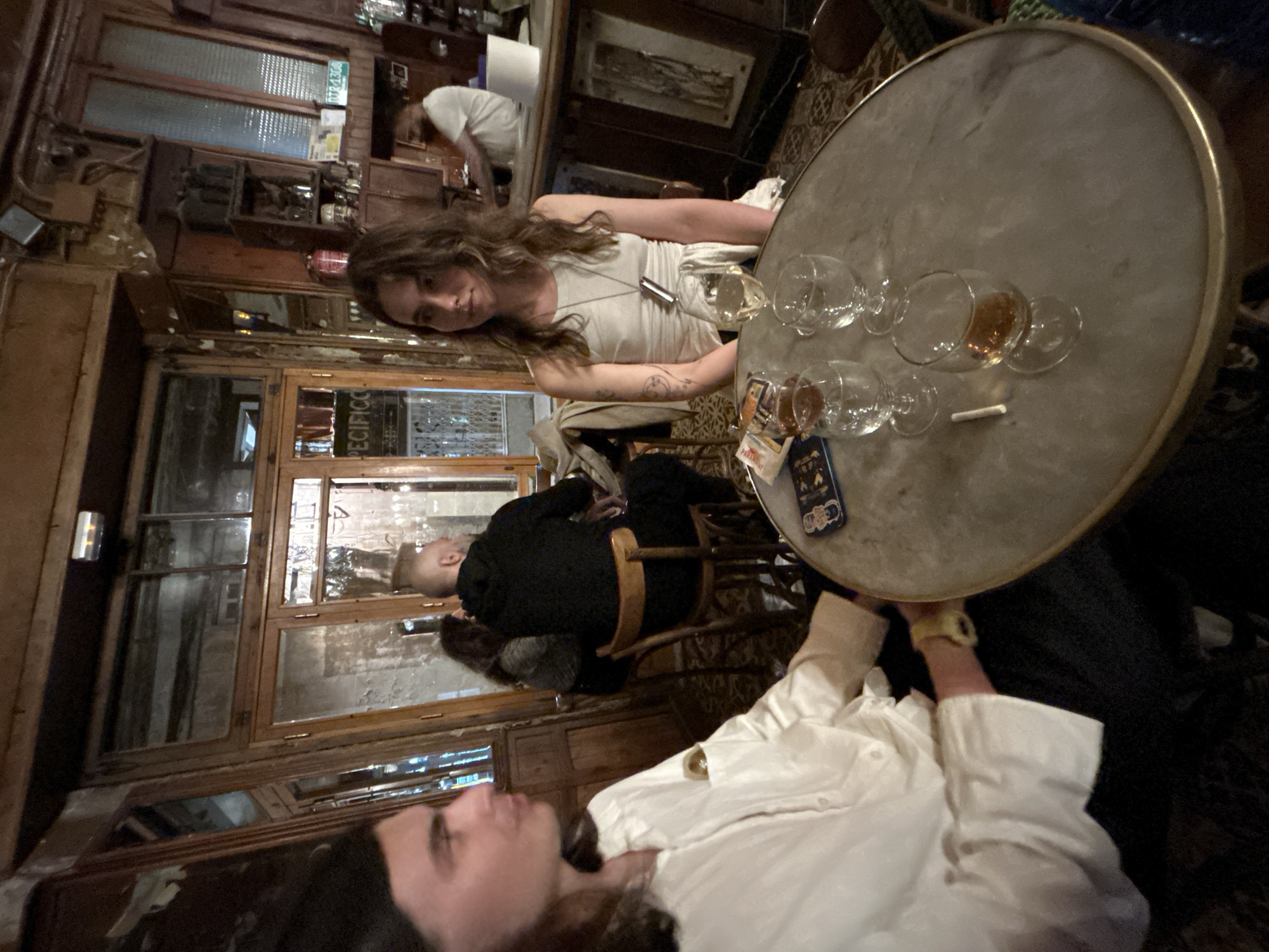Evening scenes from Barcelona cafe and dog walking captured