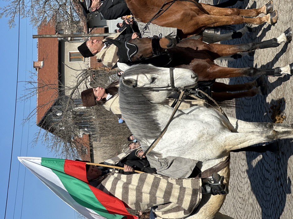 Mounted police unit conducts ceremony in Sofia, Bulgaria