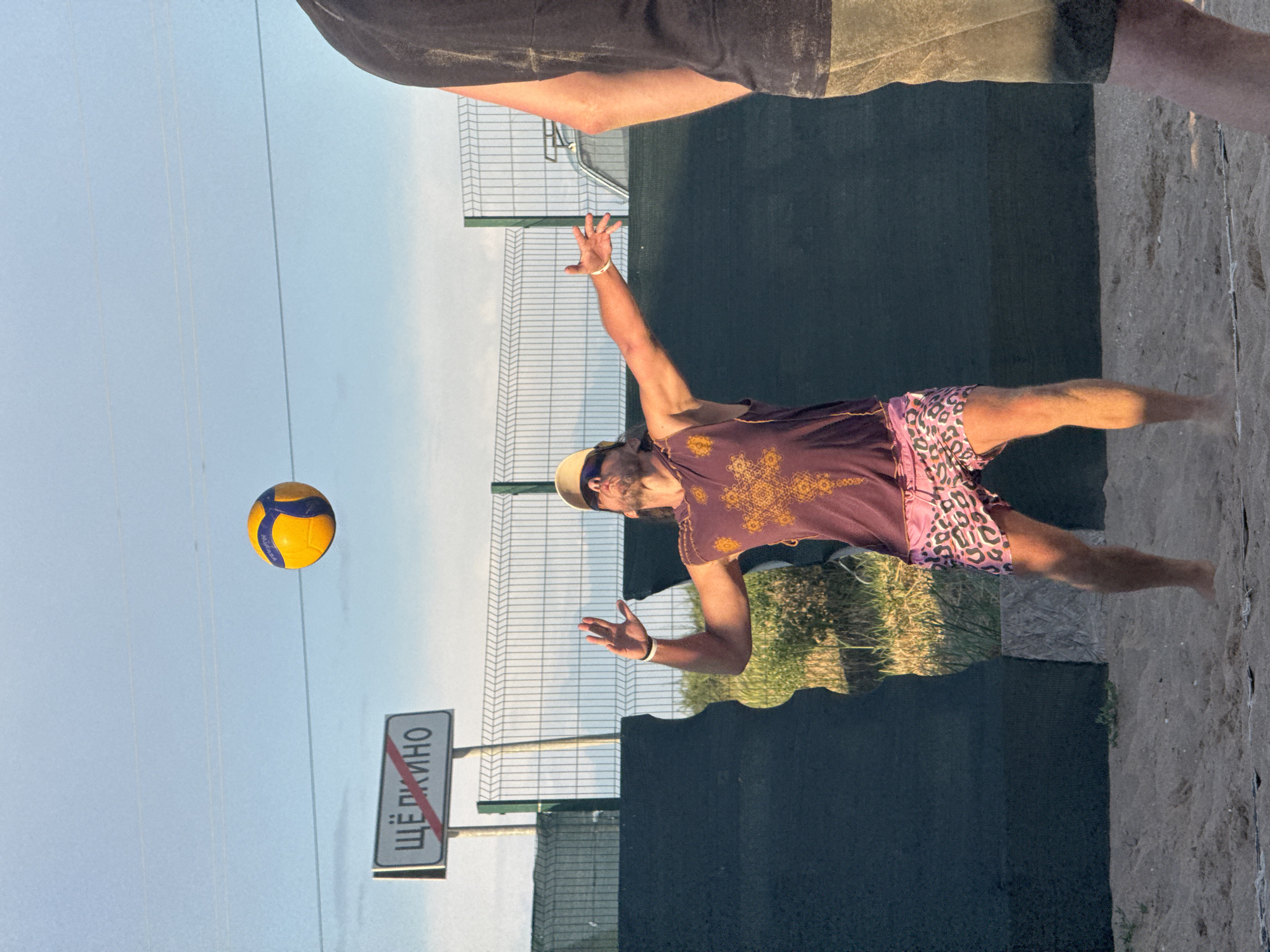 Beach volleyball games documented in Shchelkino, Ukraine