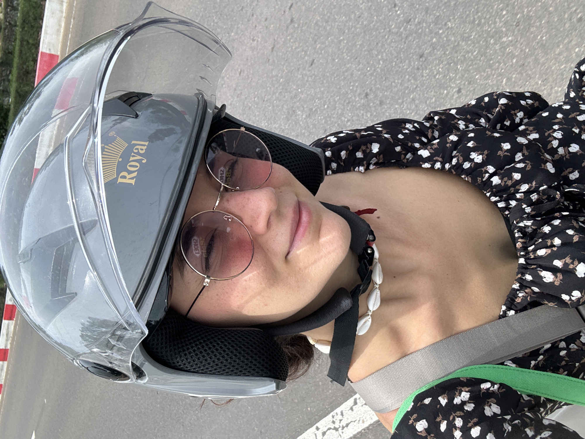 Morning commuters spotted on motorbike and bicycle in Mũi Né