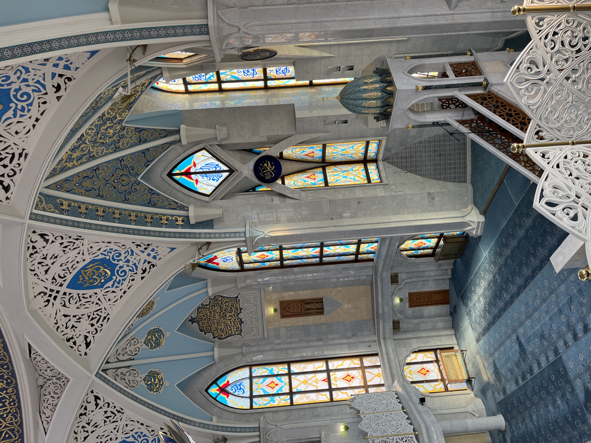 Interior view documented at Qolşärif Mosque in Kazan
