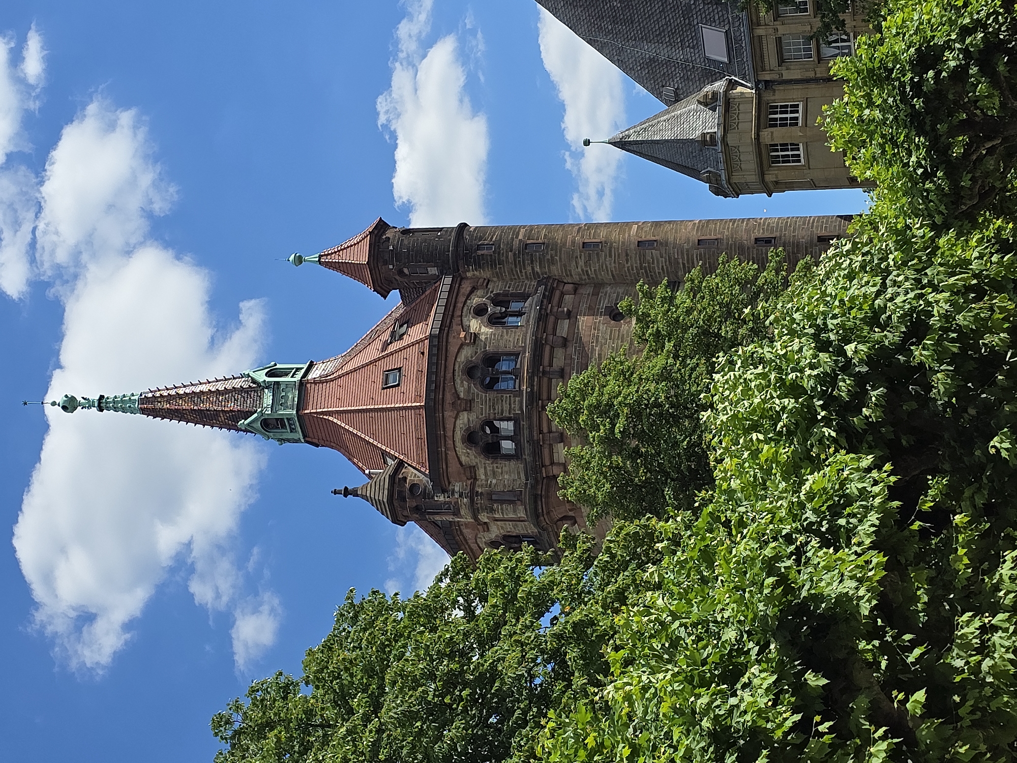 Historic tower in Worms shot from multiple angles