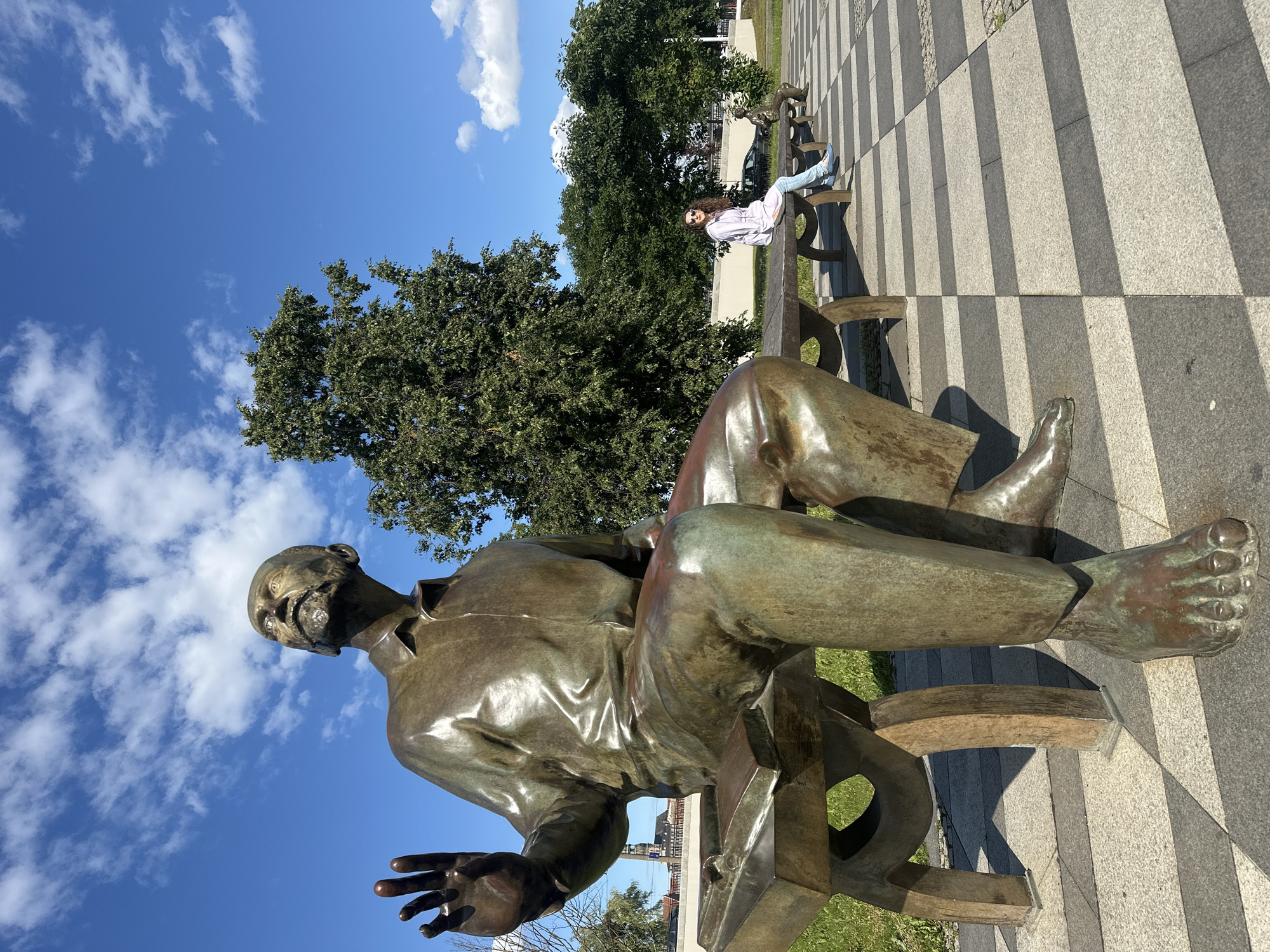 Modern architecture and public art in central Riga