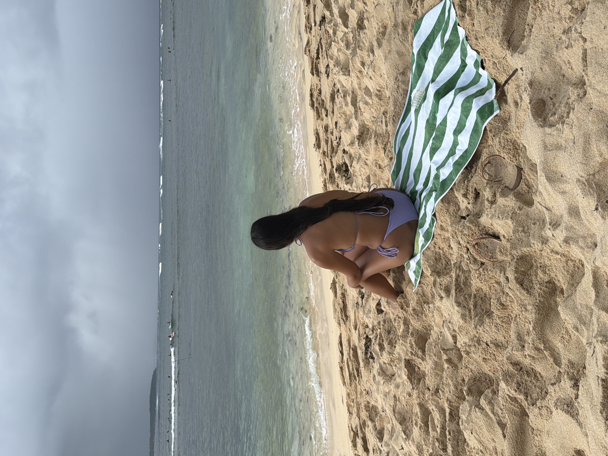 Morning beach activities observed in General Luna, Philippines