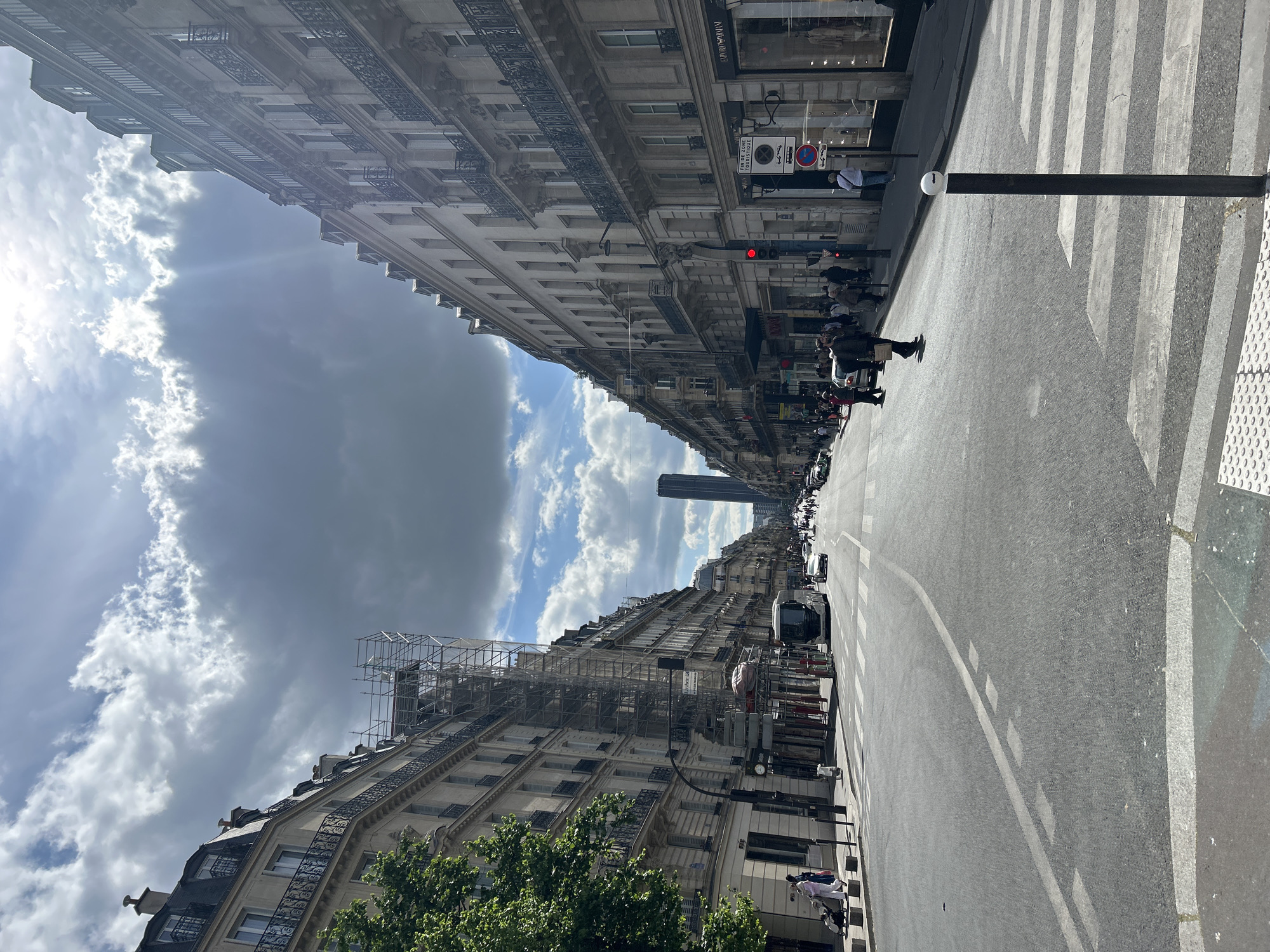Street life captured in Saint-Germain-des-Prés district, Paris