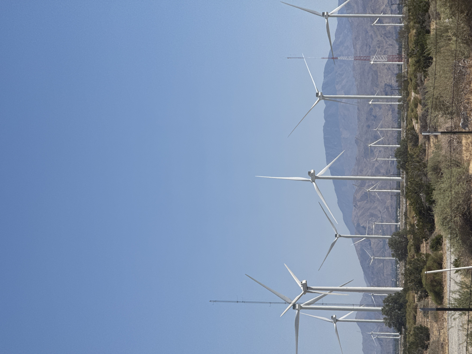 Wind farm documented near Palm Springs, California