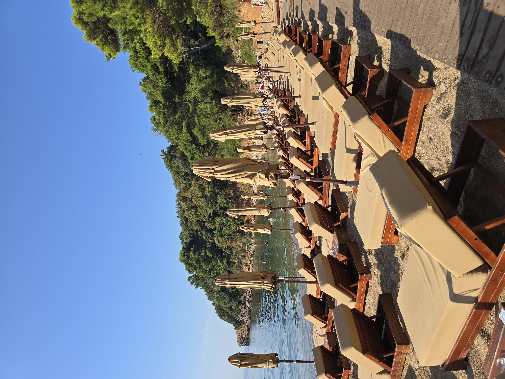 Quiet morning on the Budva coast, Adriatic Sea.