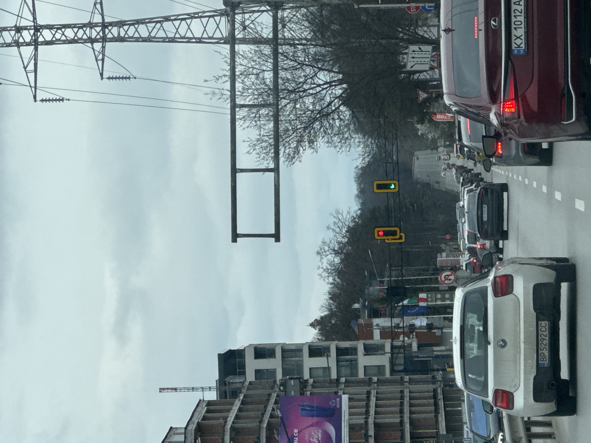Heavy traffic congestion observed in Sofia during afternoon rush hour