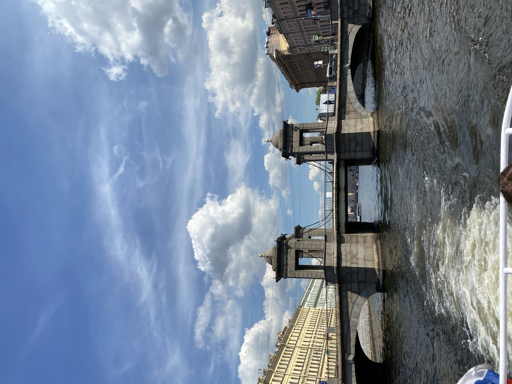 Morning waterfront walk captures Saint Petersburg's classical architecture