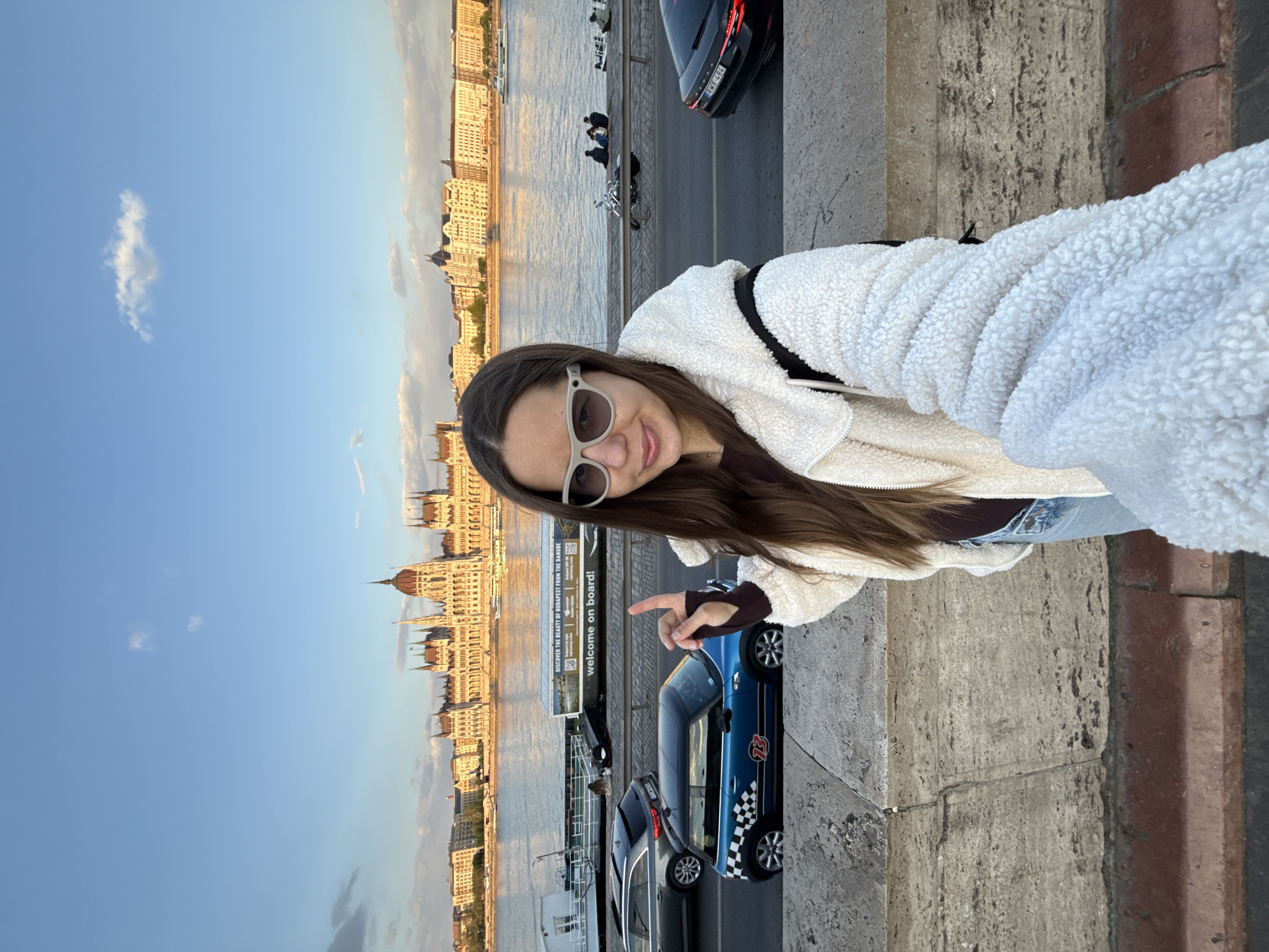 Ray-Ban Meta glasses photographed framing Budapest Parliament Building