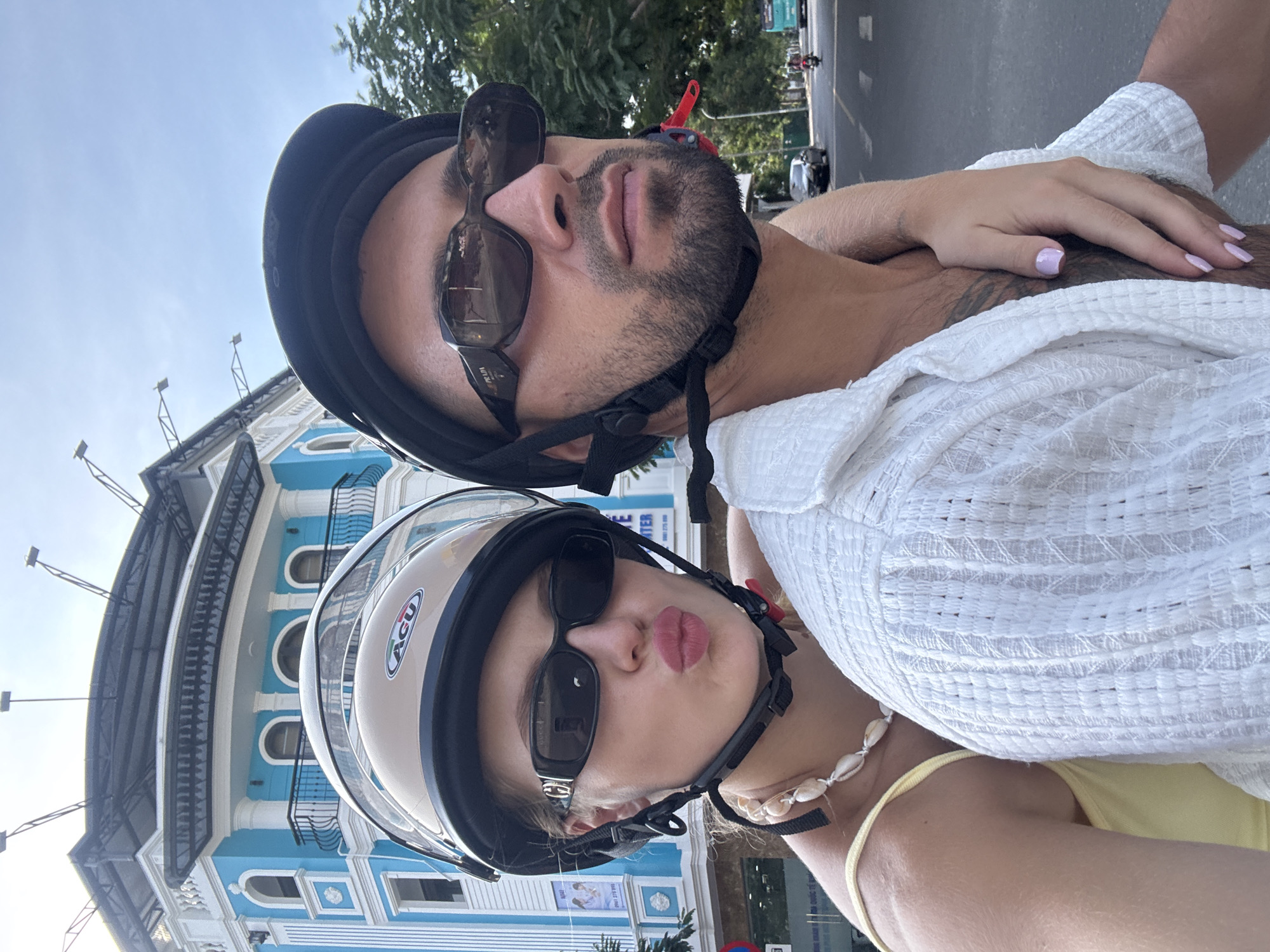 Street-level moments in Nha Trang with mountains in the backdrop