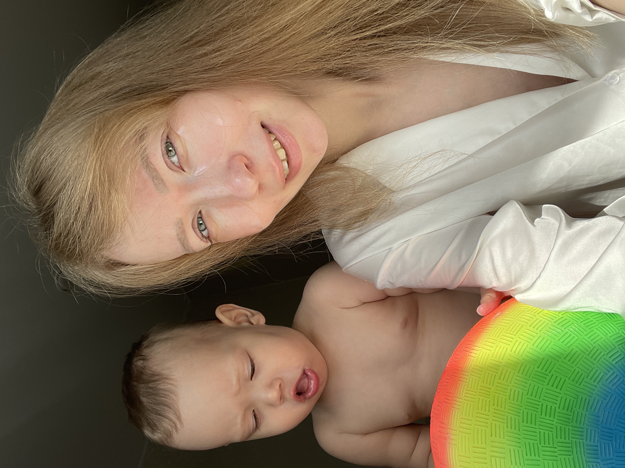 Mother and infant photographed in tender moments, Perm Russia