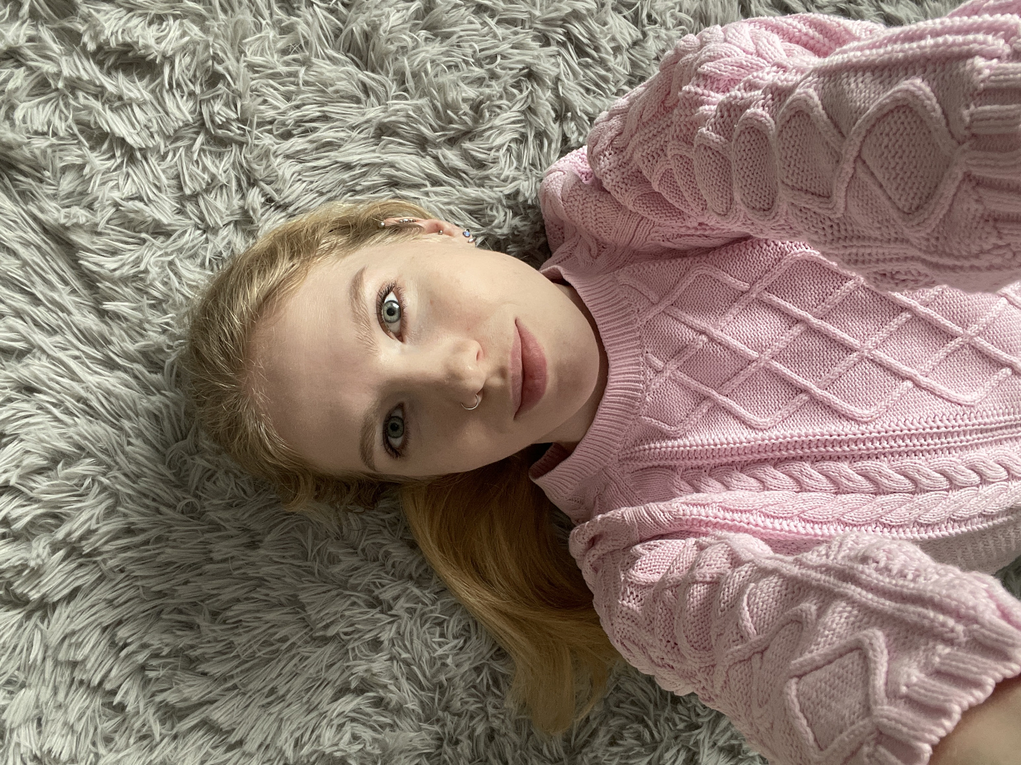 Portrait photos of young blonde individual captured in Izhevsk