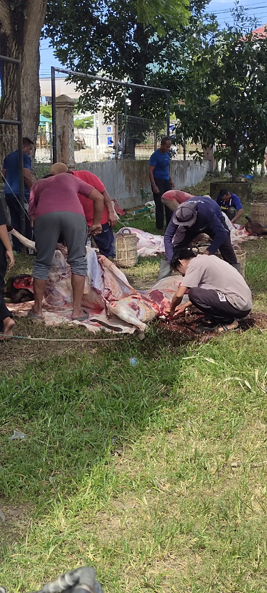 Community butchering and mosque activities documented in Lhokseumawe