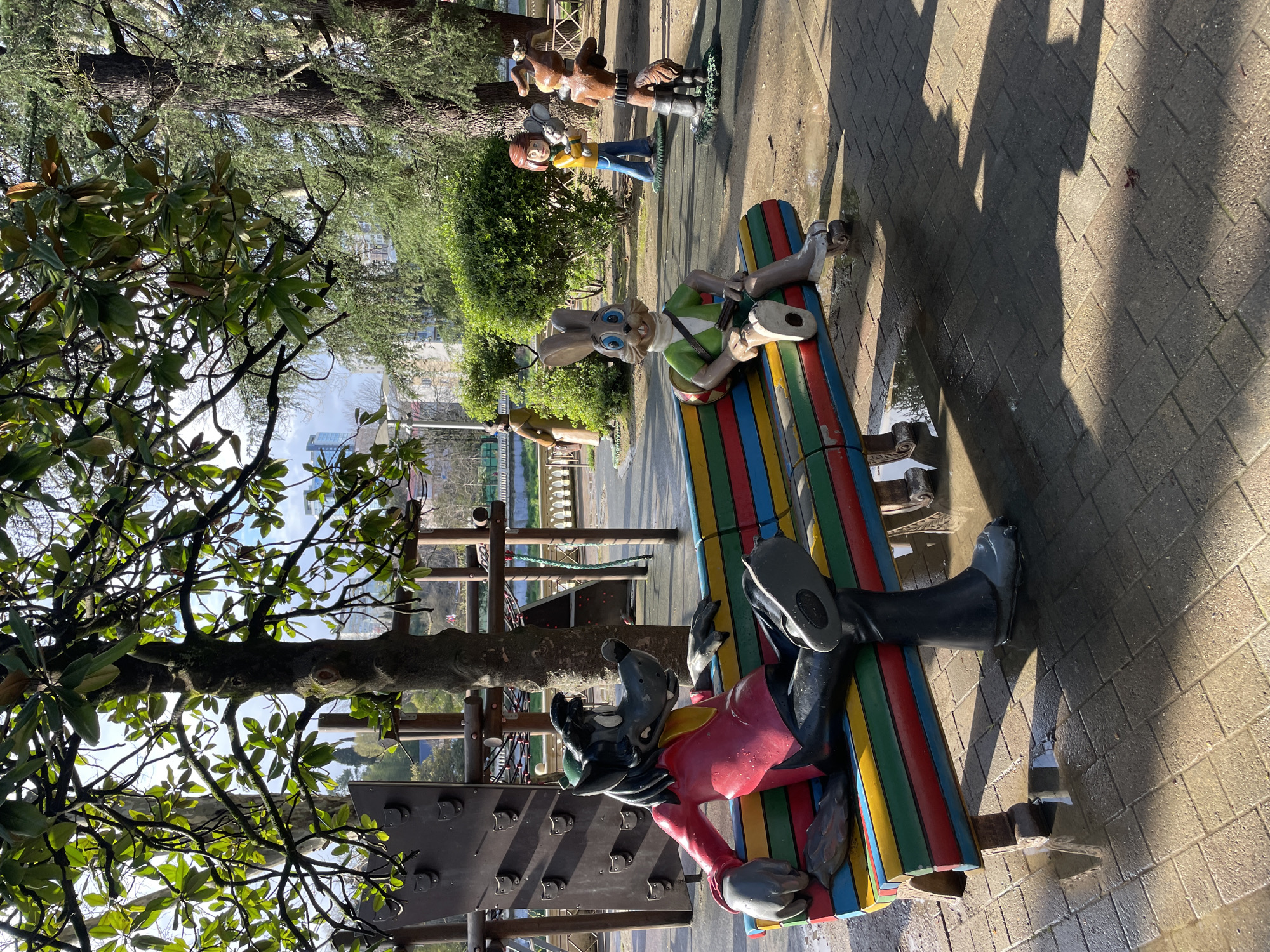 Pedestrians explore Sochi's riverfront parks and walkways