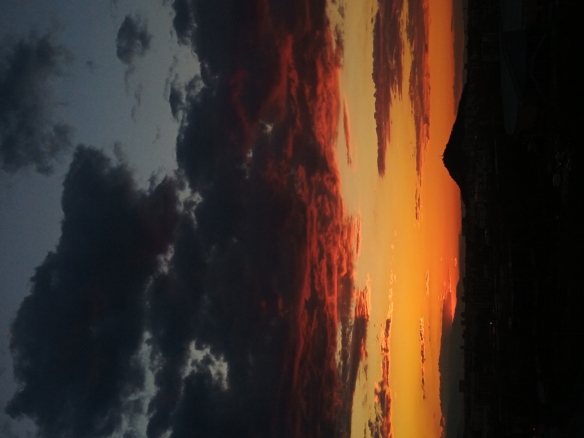 Sunset documented over Plovdiv, Bulgaria from elevated viewpoint