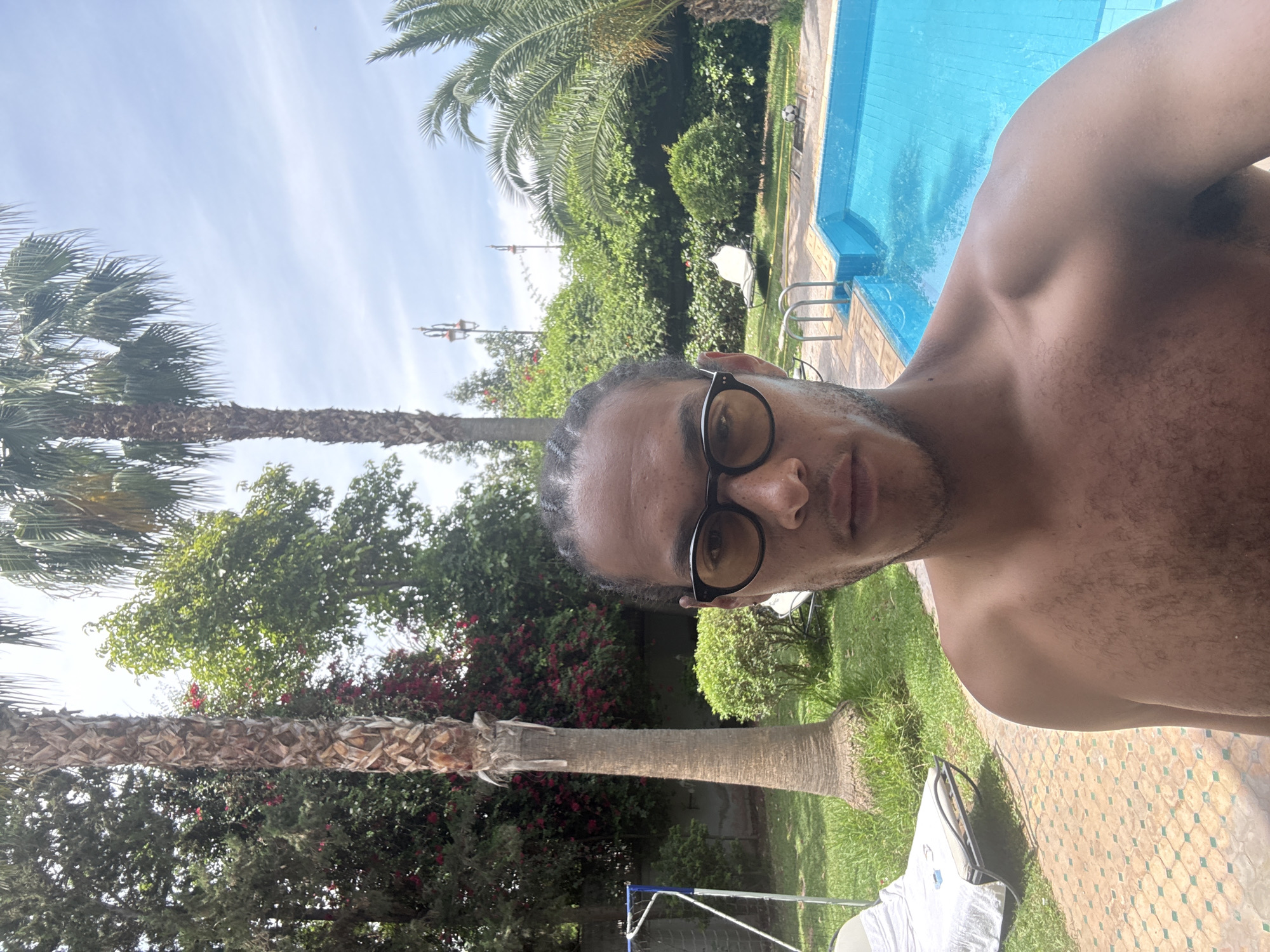 Man spotted at Marrakesh hotel pool area