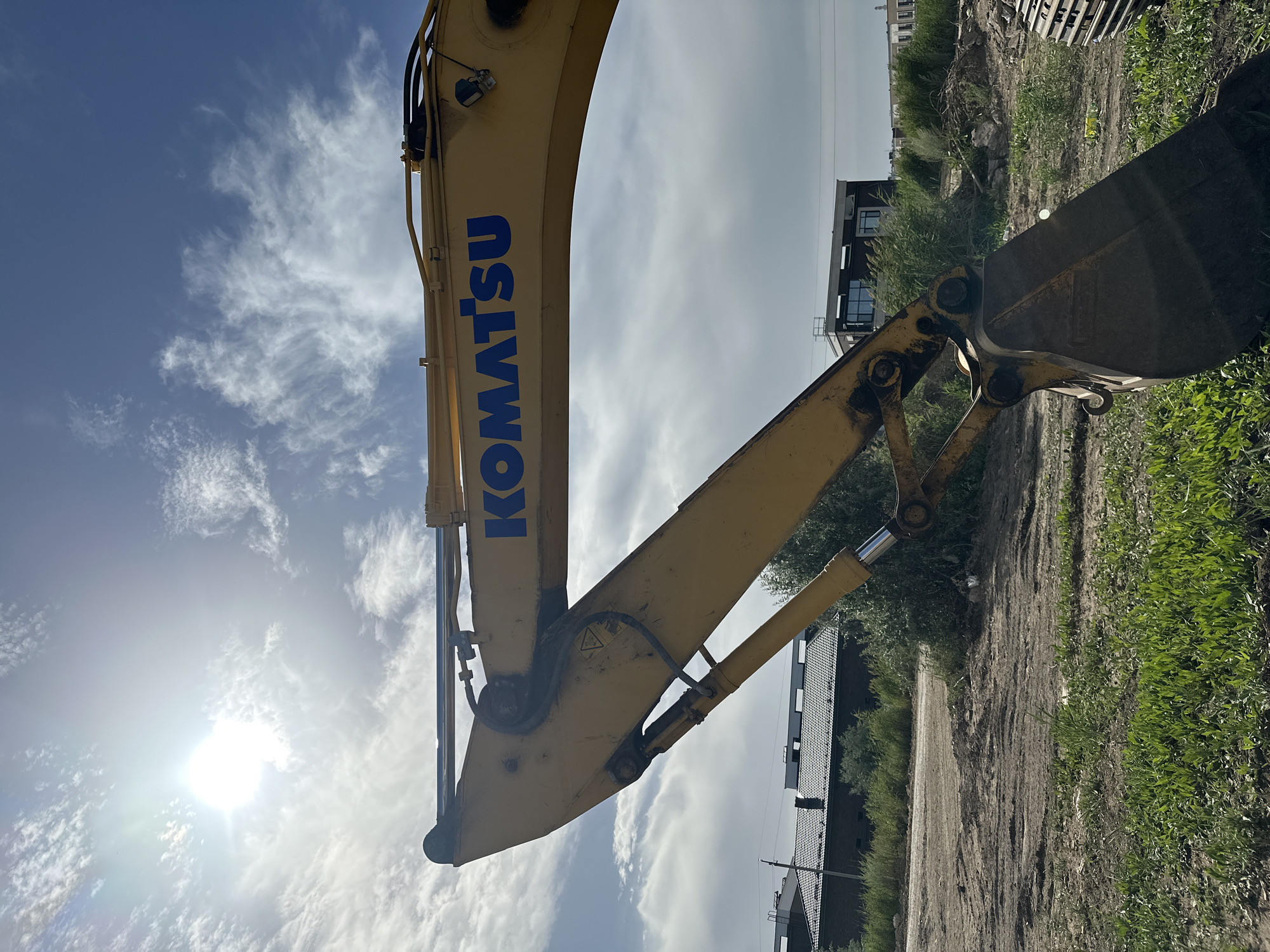 Heavy machinery at work on an Astana construction site
