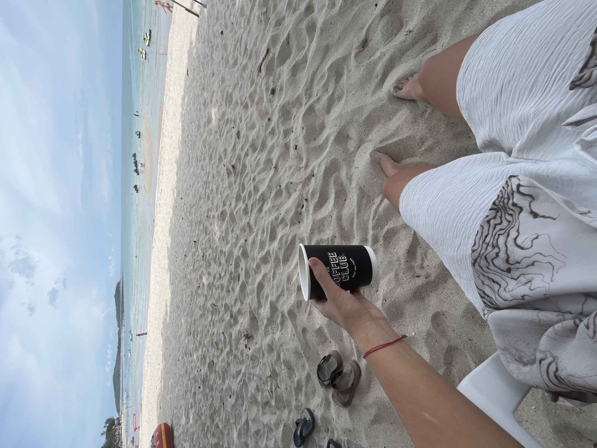 Morning market browse in Baan Chaweng, coffee on the beach