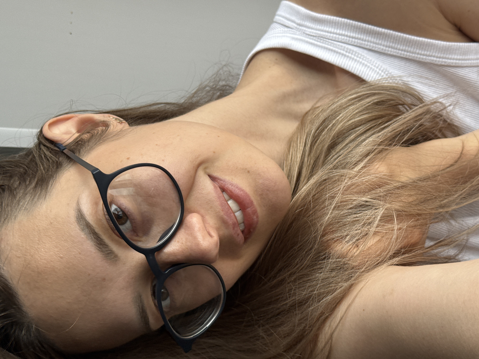 Woman enjoys morning coffee at home in Chaikovsky