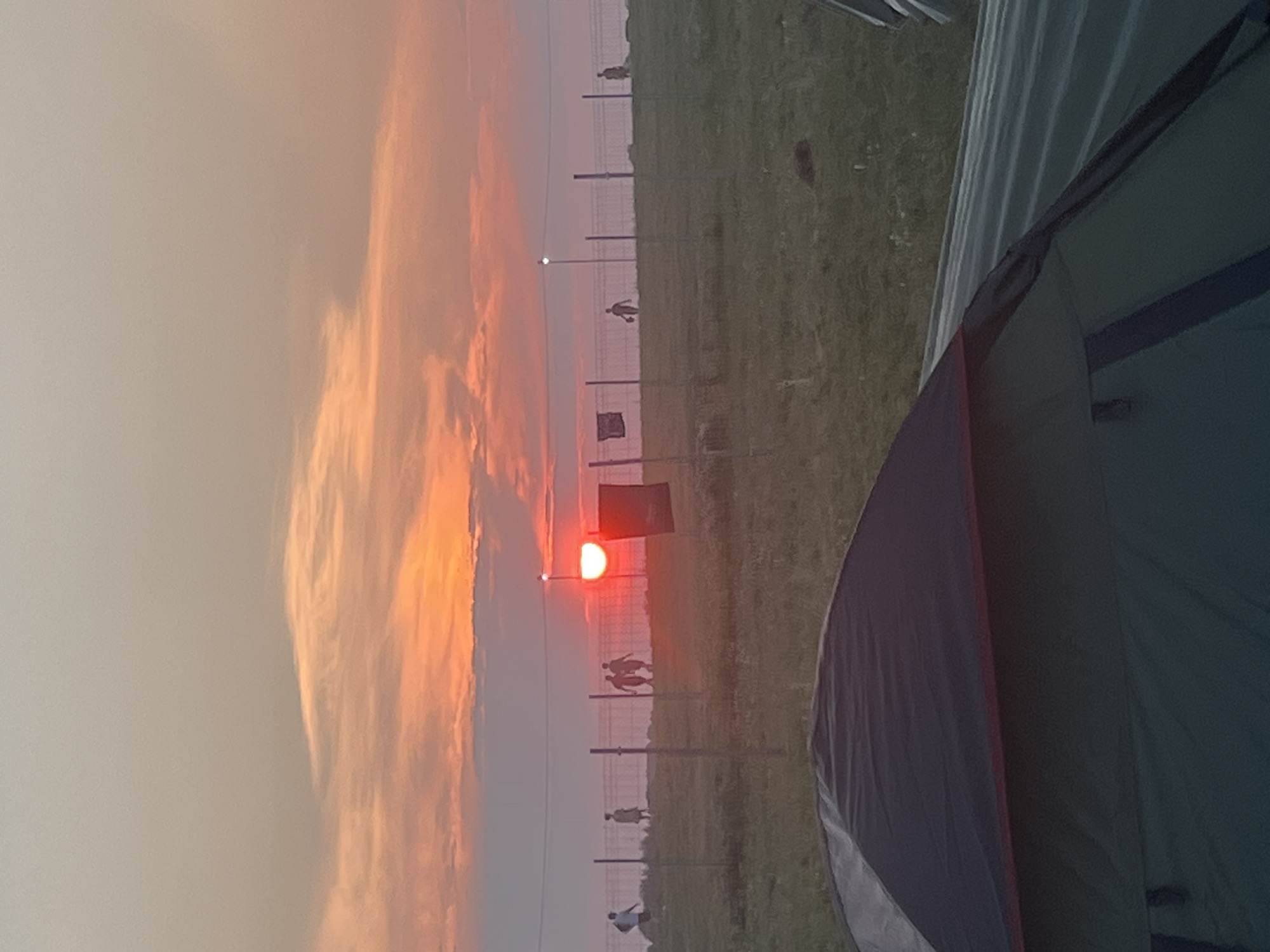 Sunset festival vibes at an outdoor music event in Surakovo