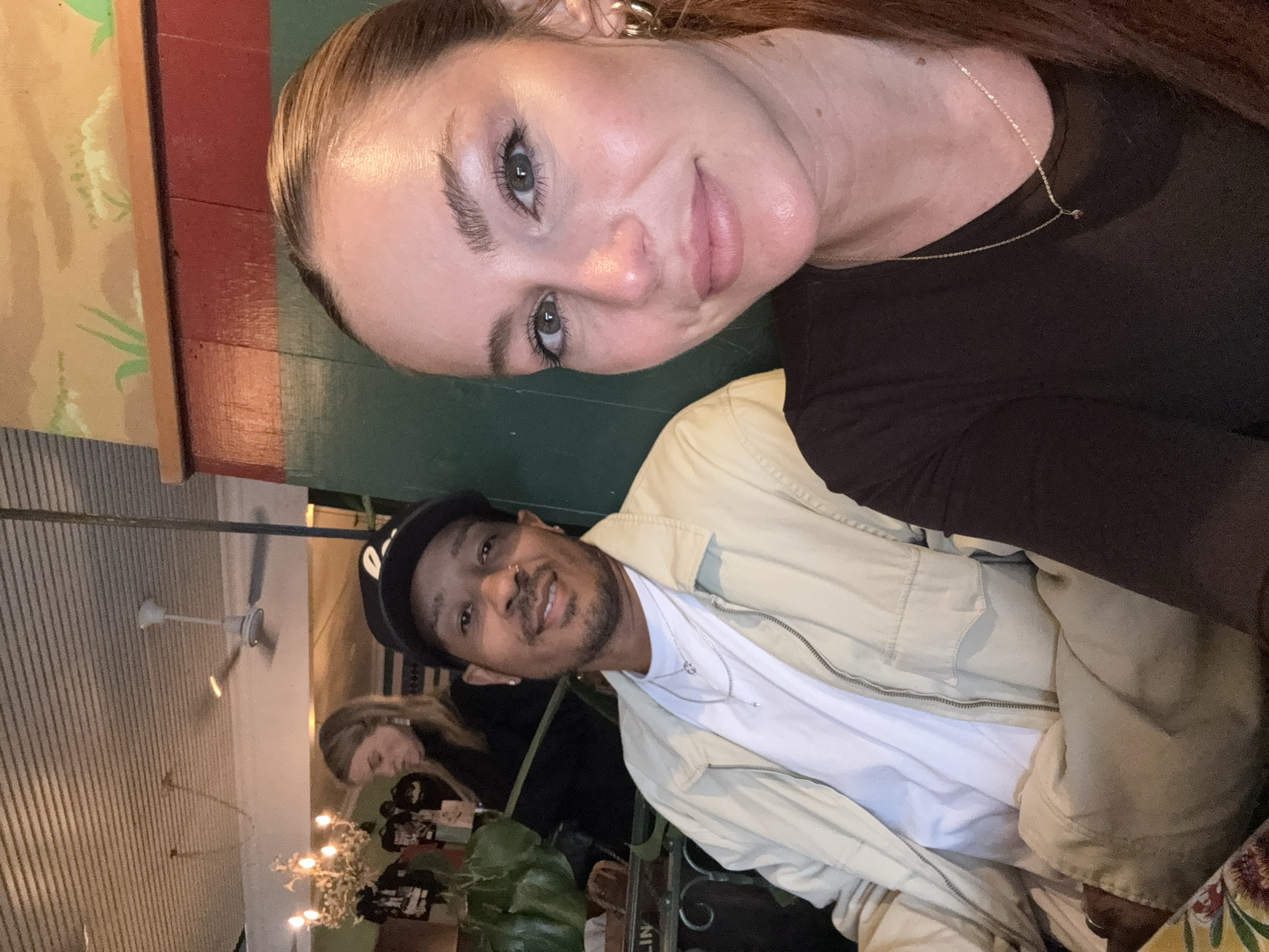 Friends celebrate late night at Los Angeles taqueria